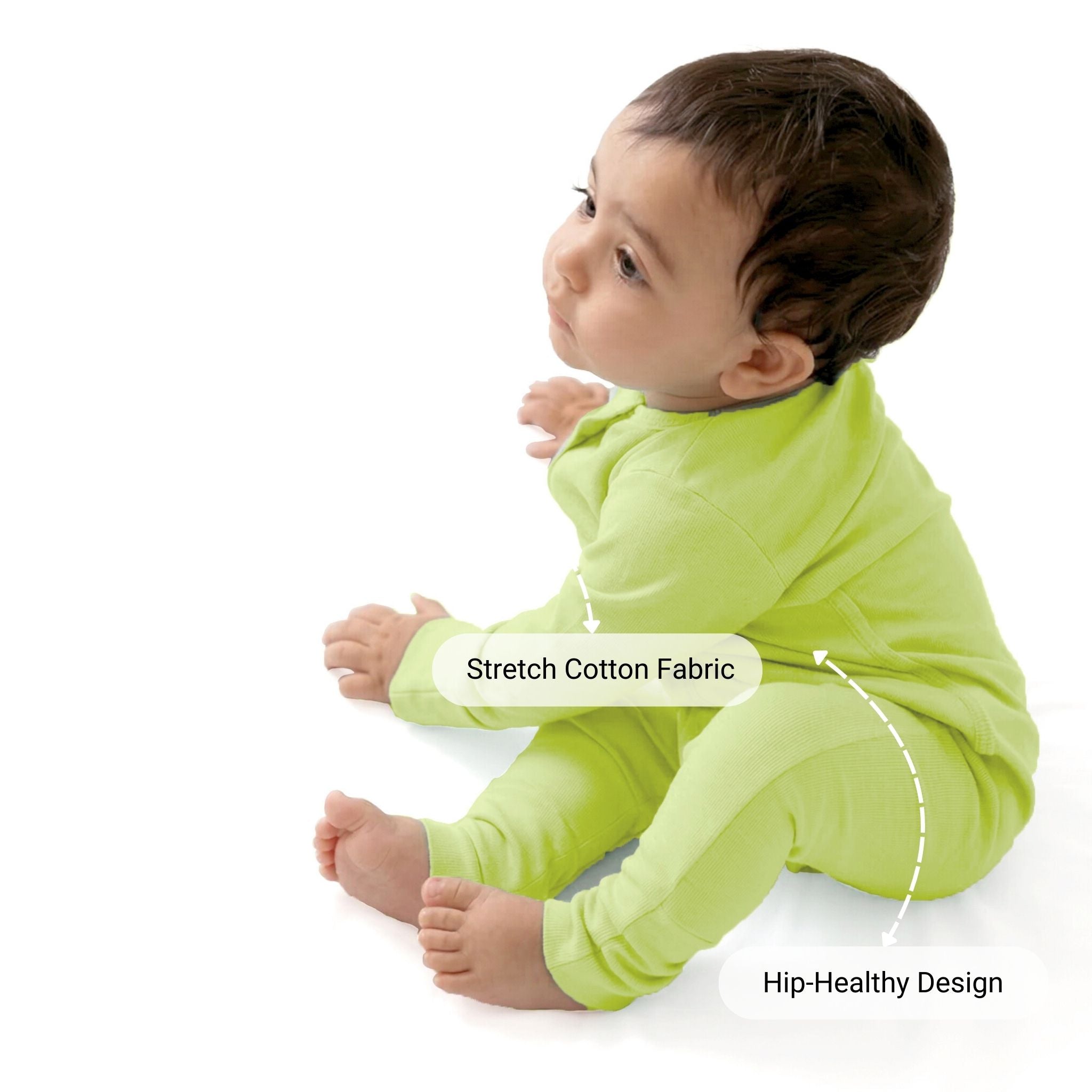 SLEEPSUIT (1.2 TOG) - SHADOW LIME | TULO BABY