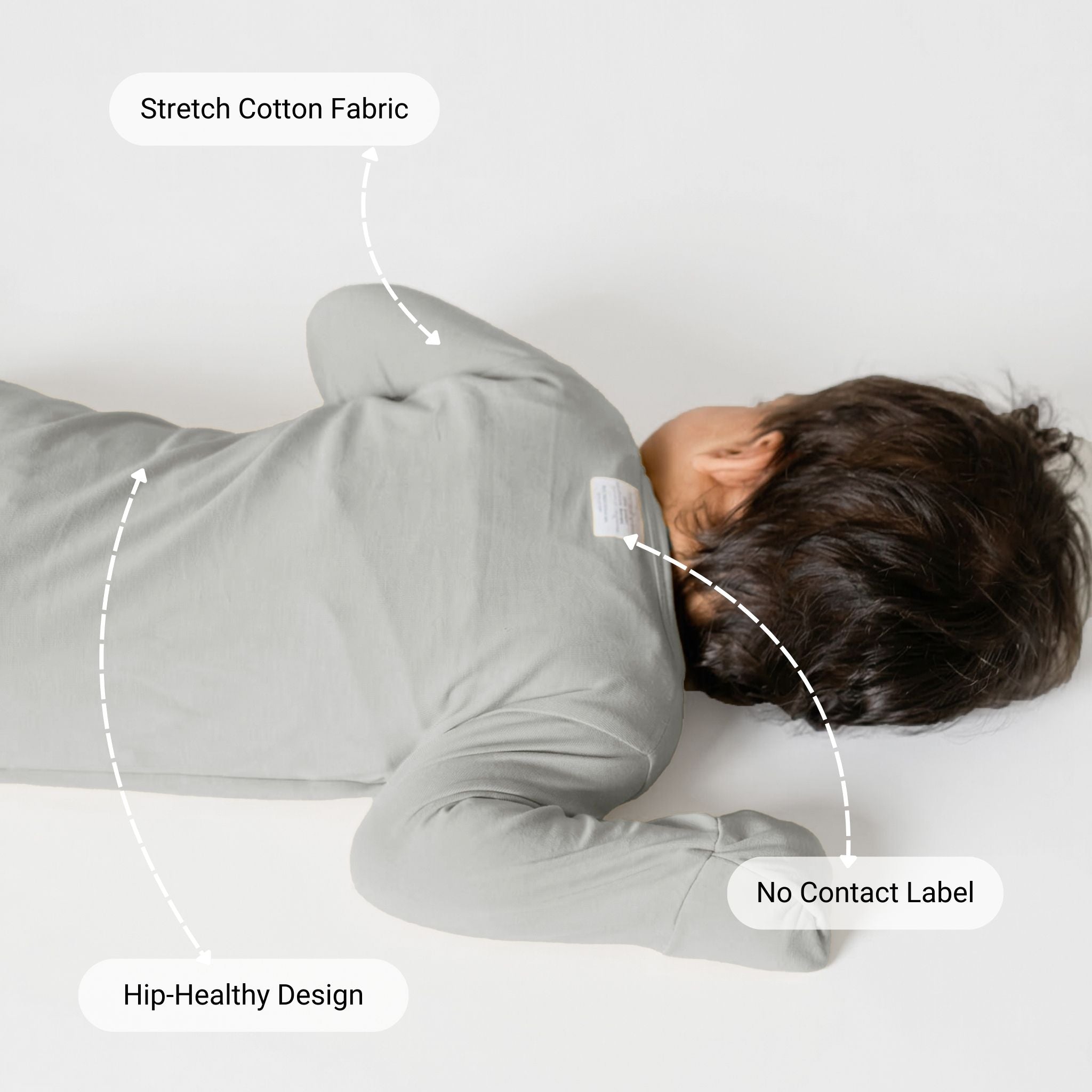 SLEEPSUIT (1.2 TOG) - SMOKY GREY | TULO BABY