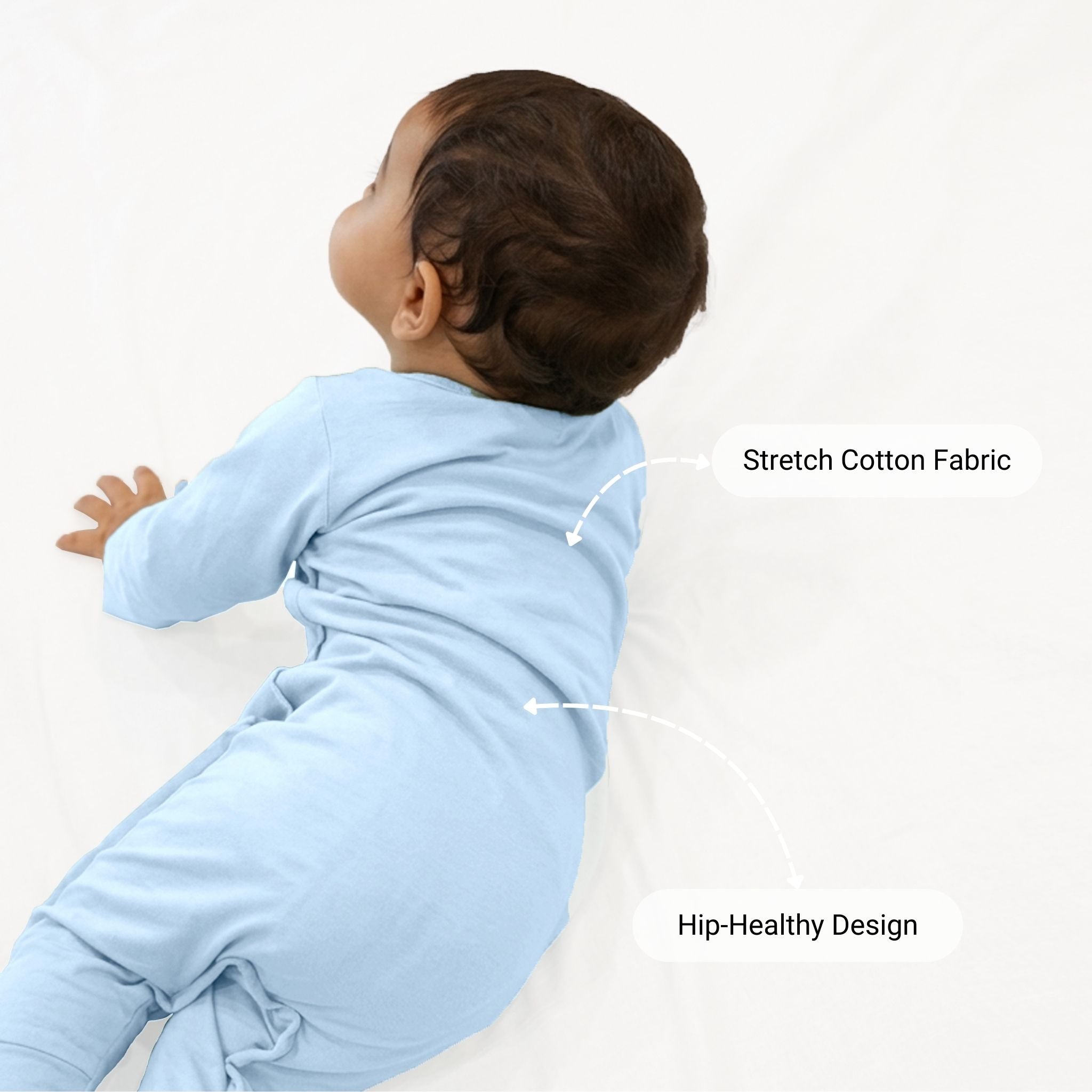 SLEEPSUIT (0.6 TOG) - DUSK BLUE | TULO BABY
