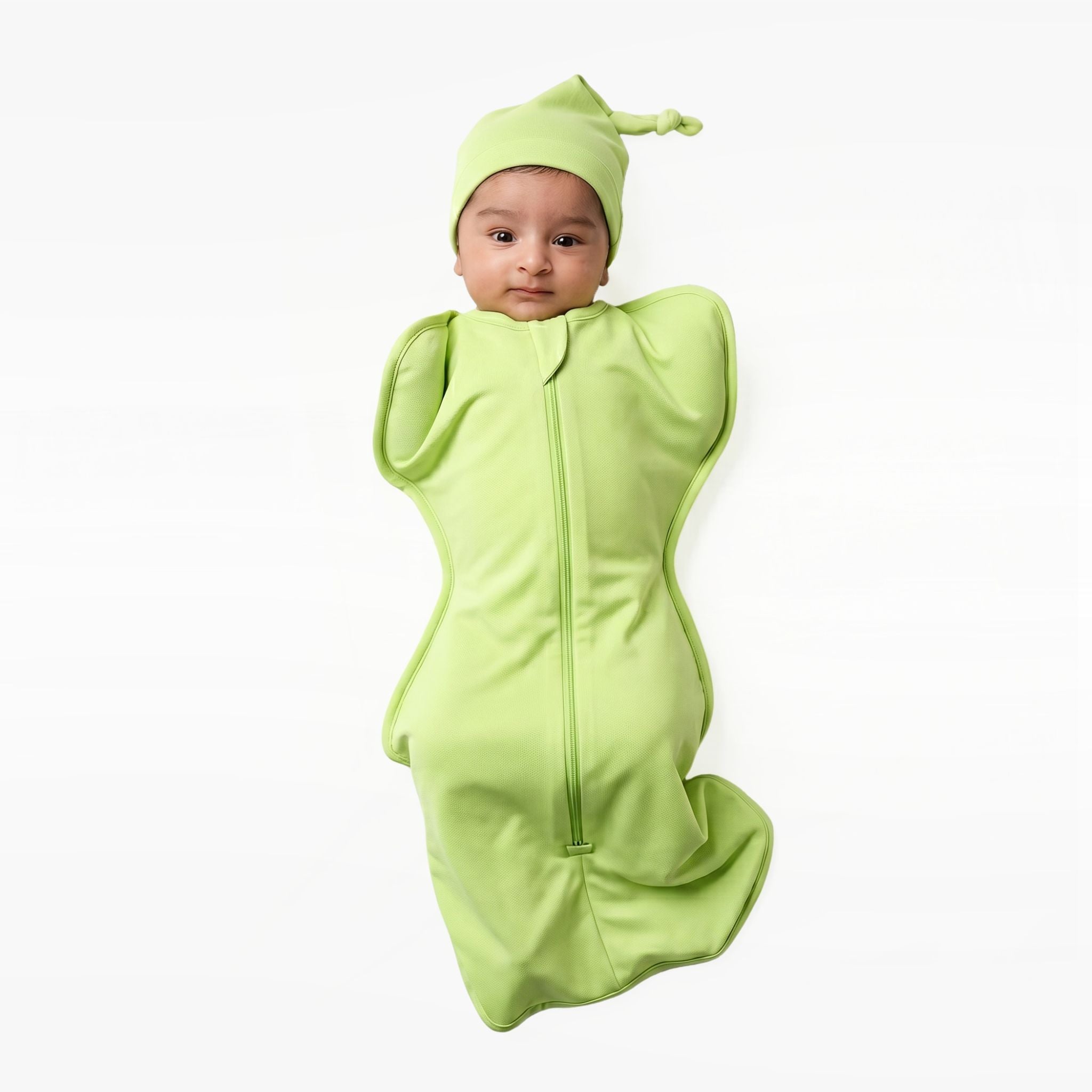 SLEEPING POD SWADDLE FOR BABIES (2.5 TOG) - SHADOW LIME | TULO BABY