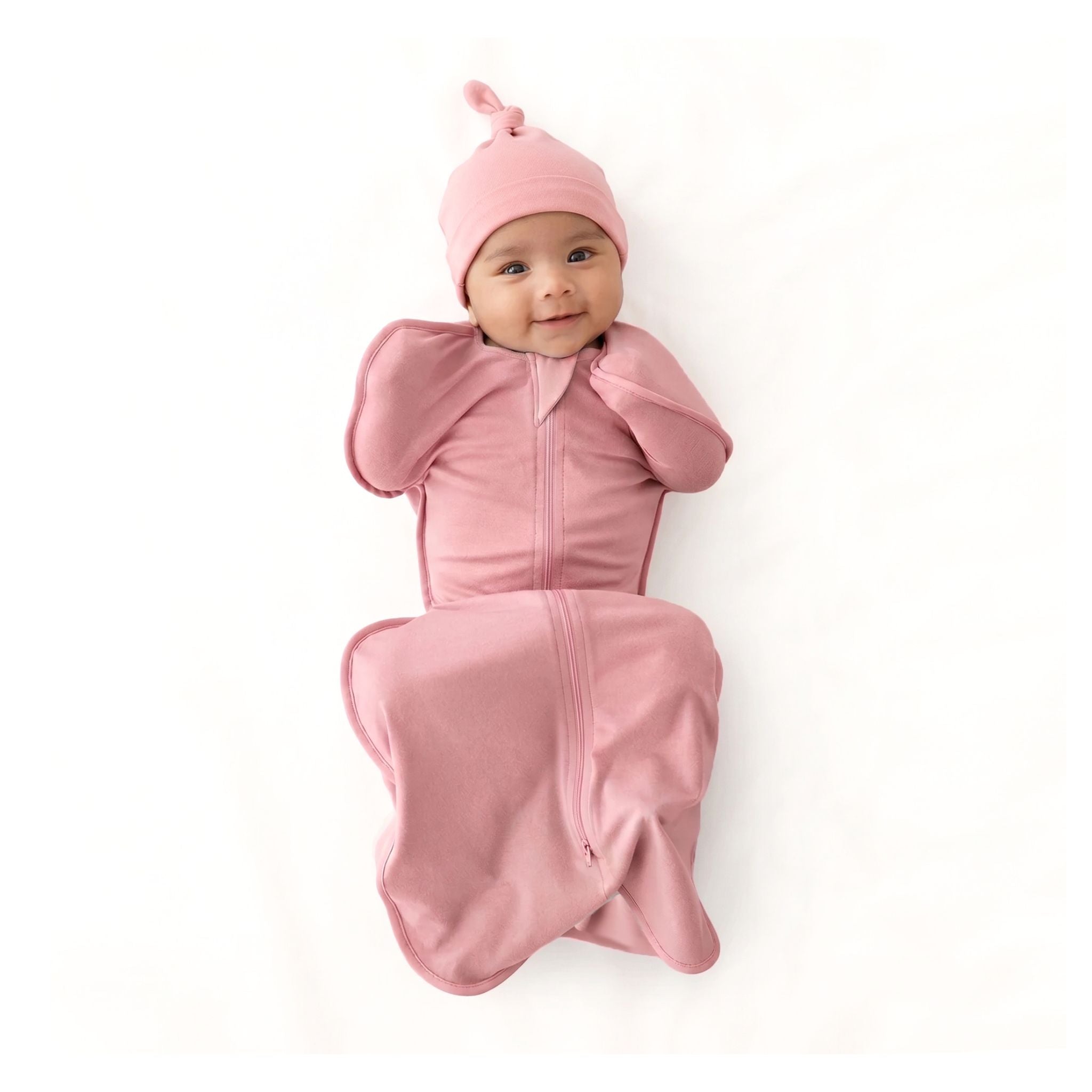 SLEEPING POD SWADDLE FOR BABIES (2.5 TOG) - DESSERT ROSE | TULO BABY
