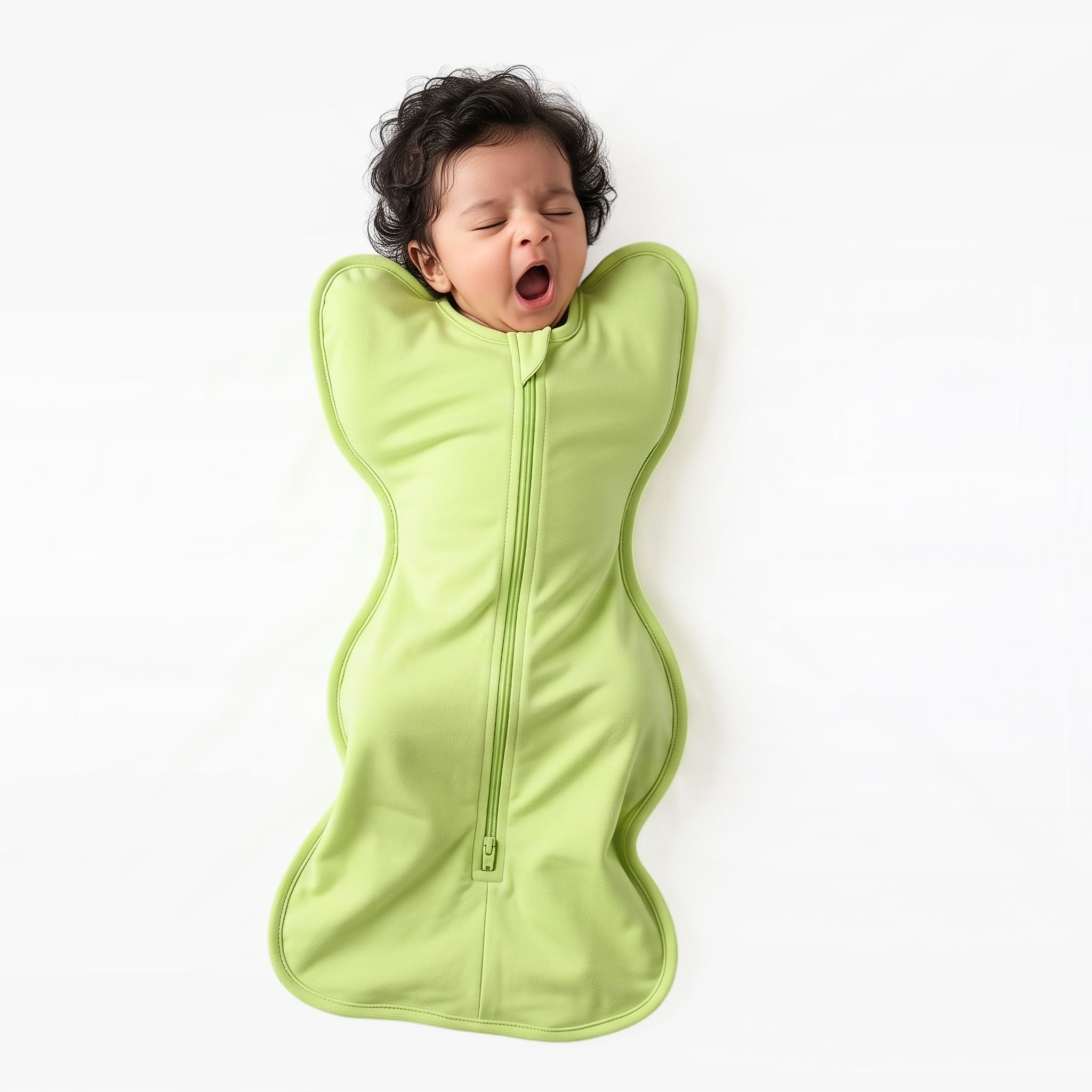 SLEEPING POD SWADDLE FOR BABIES (1.2 TOG) - SHADOW LIME | TULO BABY