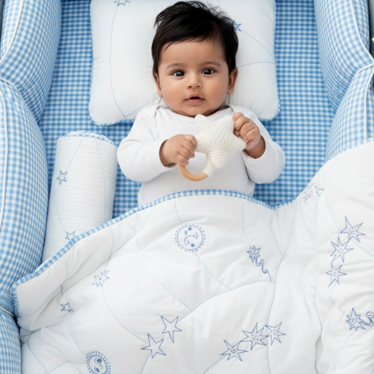 TULO BABY BEDDING SET – CELESTIAL BLUE DREAM
