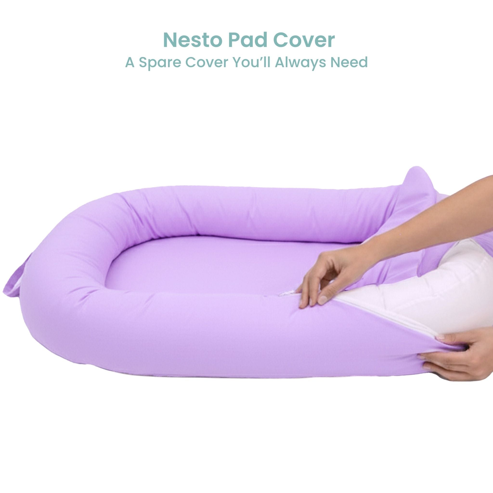 BABY NEST - LILAC NESTO PAD COVER | TULO BABY