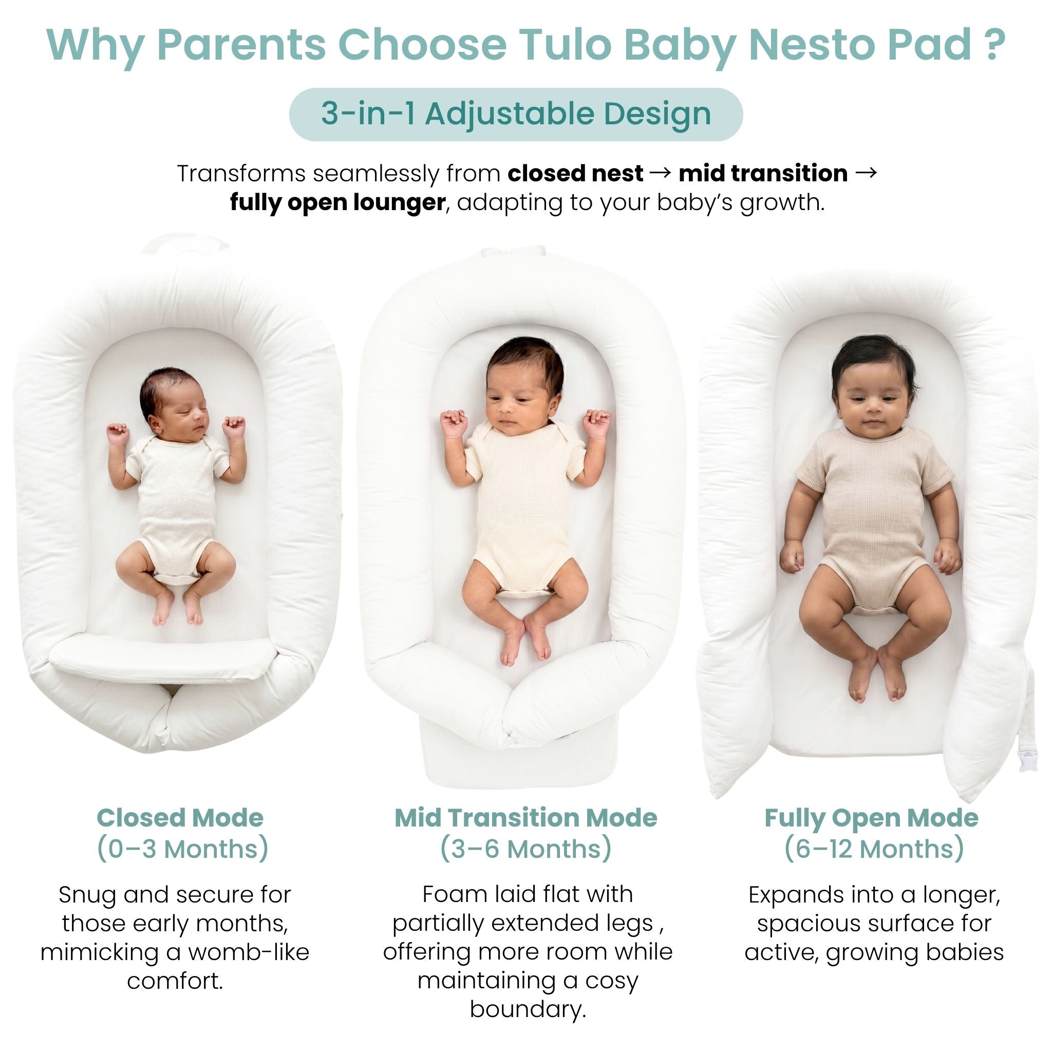BABY NEST - CREAM NESTO PAD | TULO BABY
