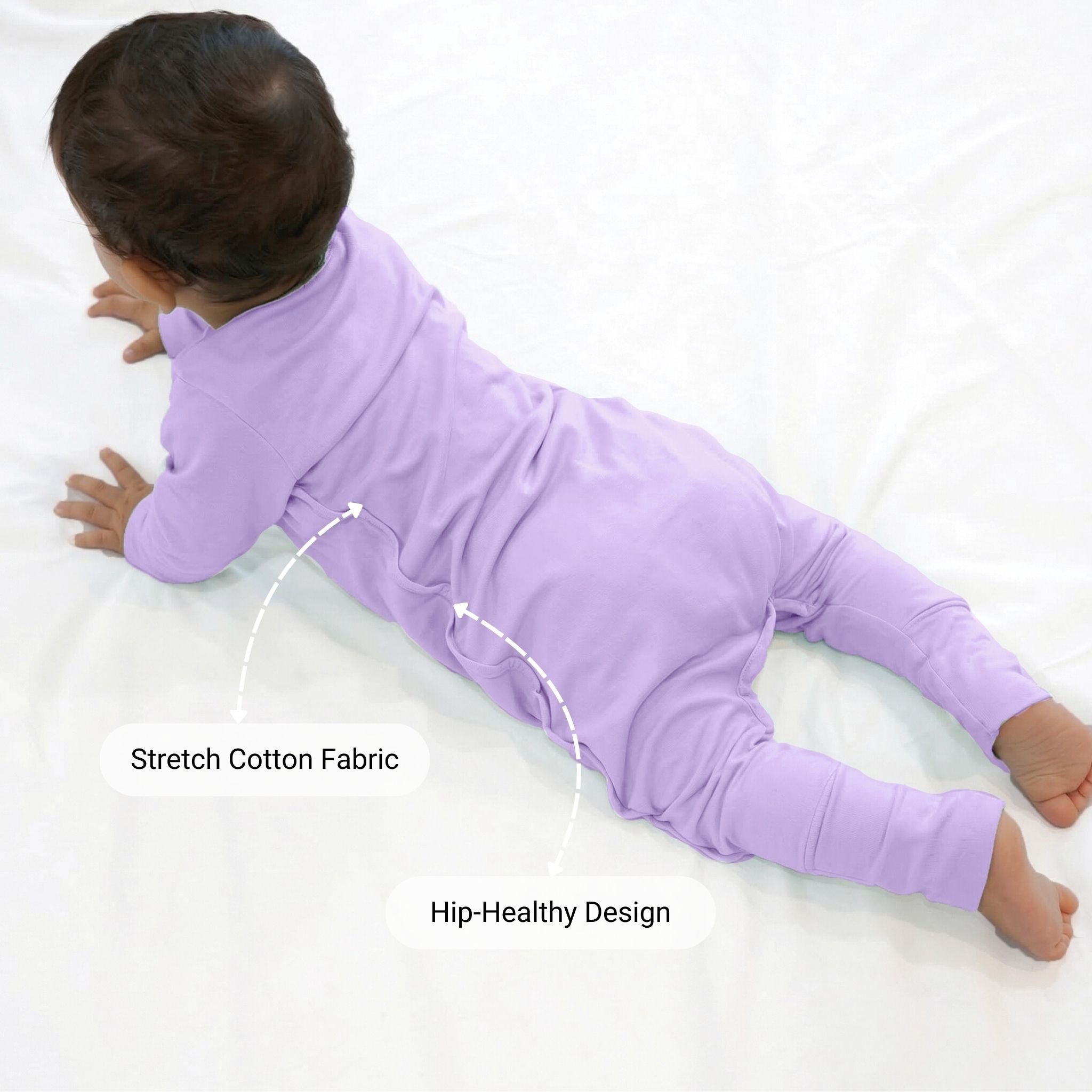 SLEEPSUIT (1.2 TOG) - LILAC | TULO BABY