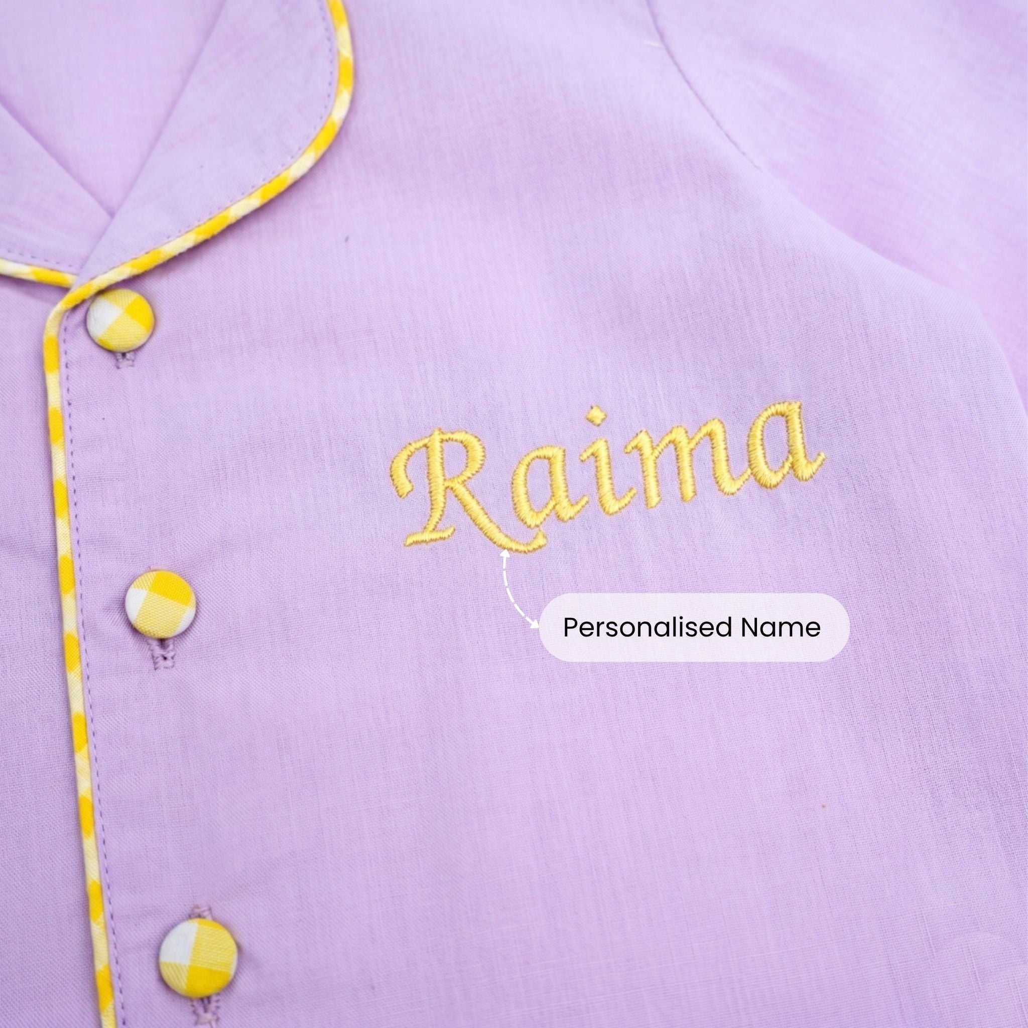 COTTON NIGHT SUIT - LILAC | SLEEPWEAR | TULO BABY