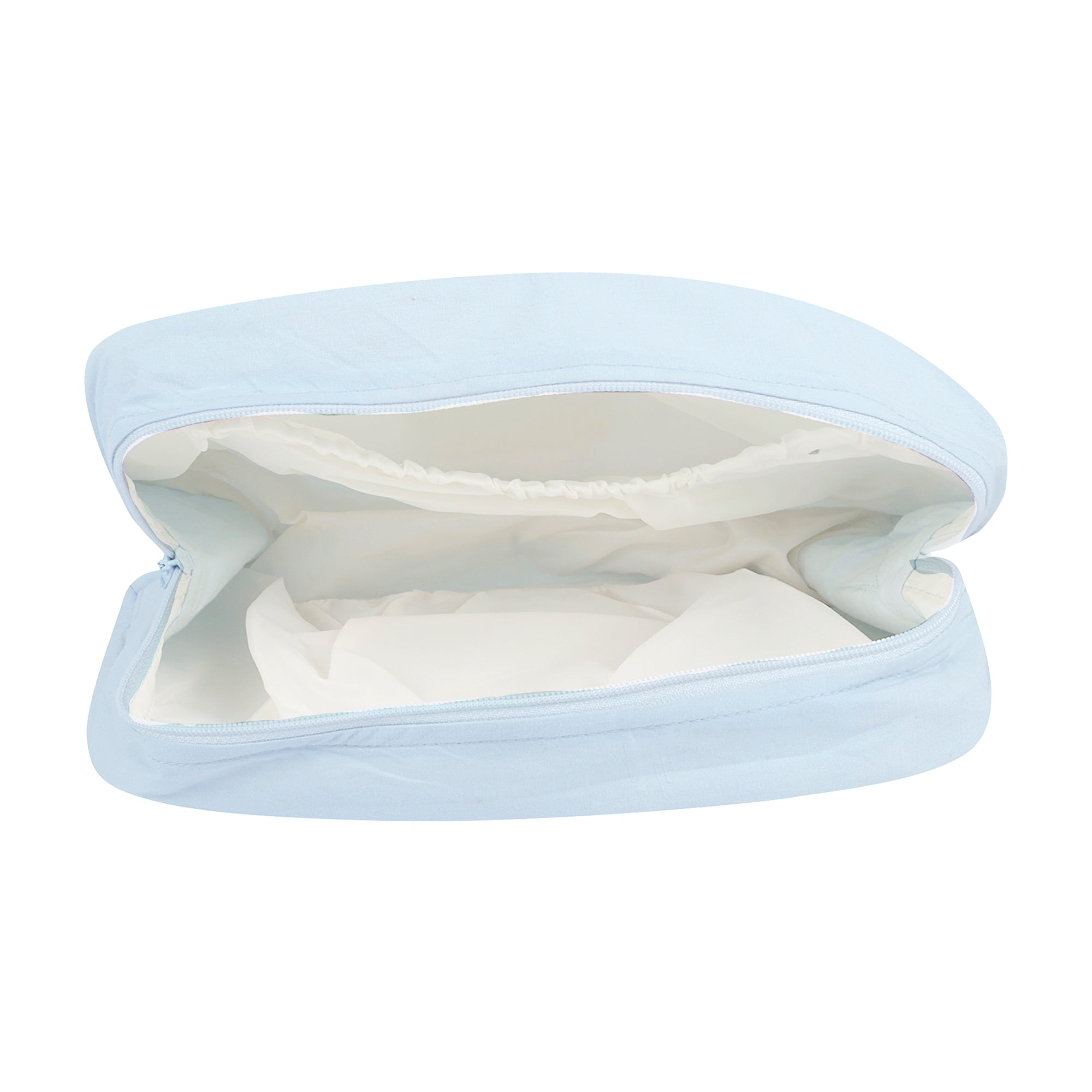 BABY BLUE TRAVEL VANITY BAG