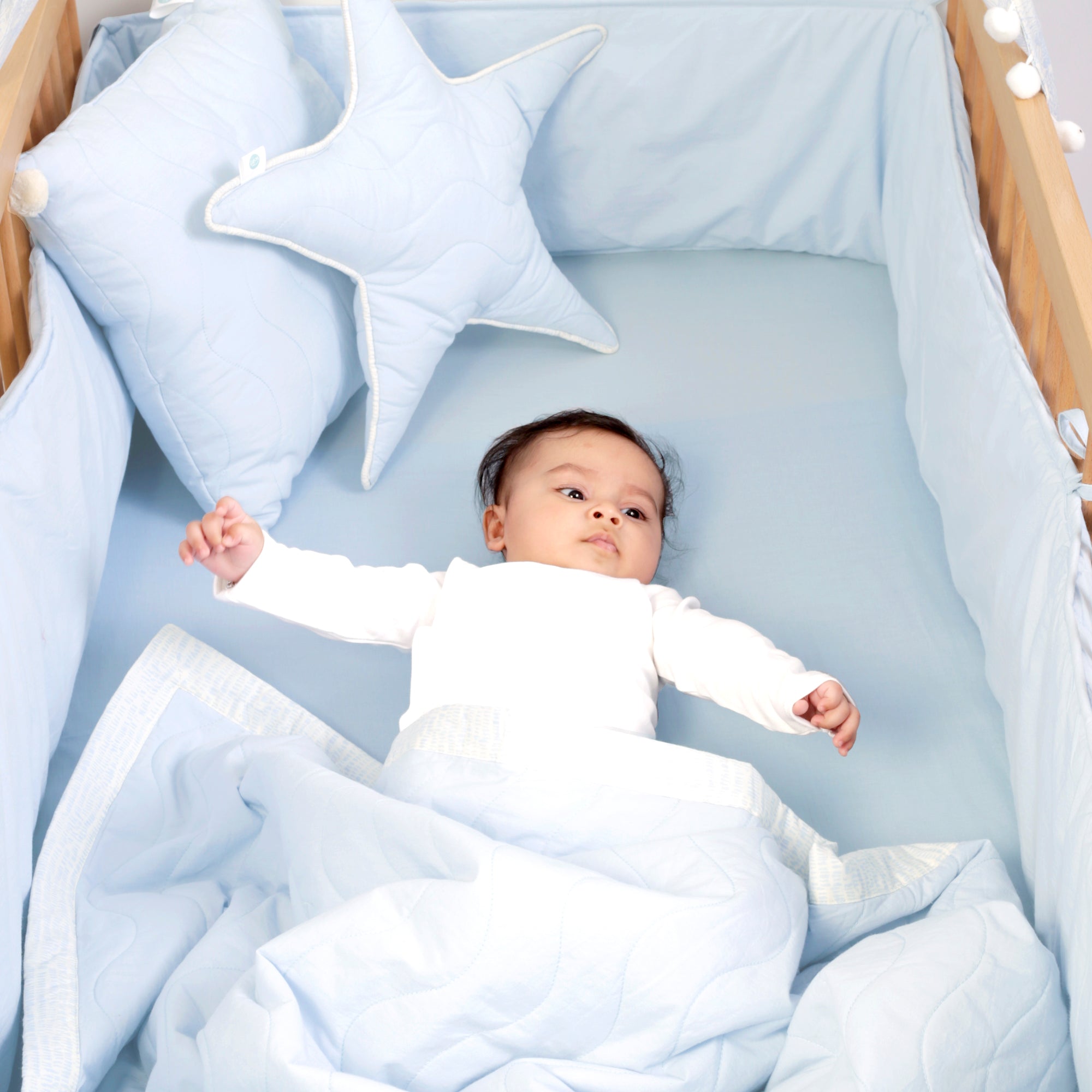 BABY BLUE BEDDING SET
