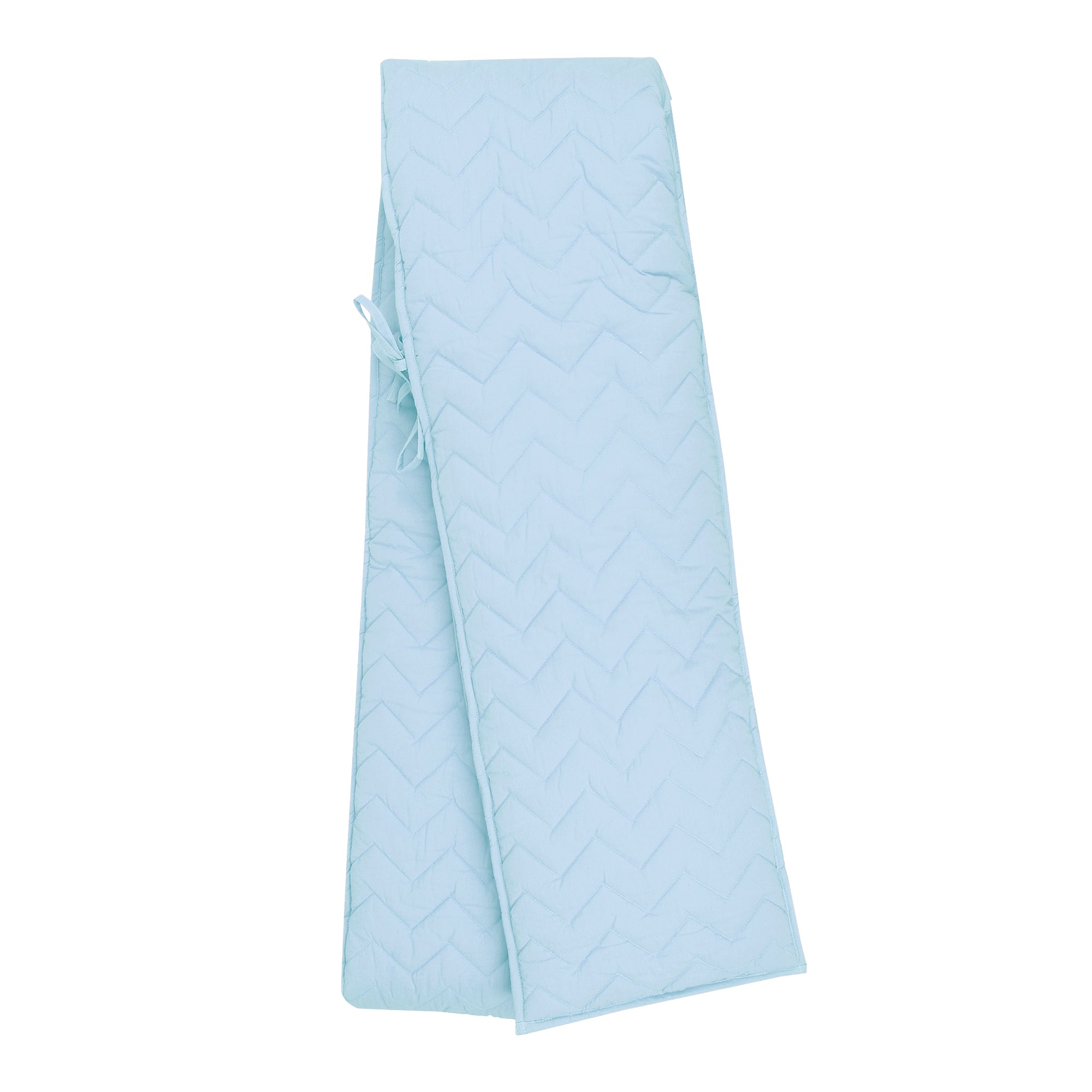 BABY BLUE CRIB BUMPER