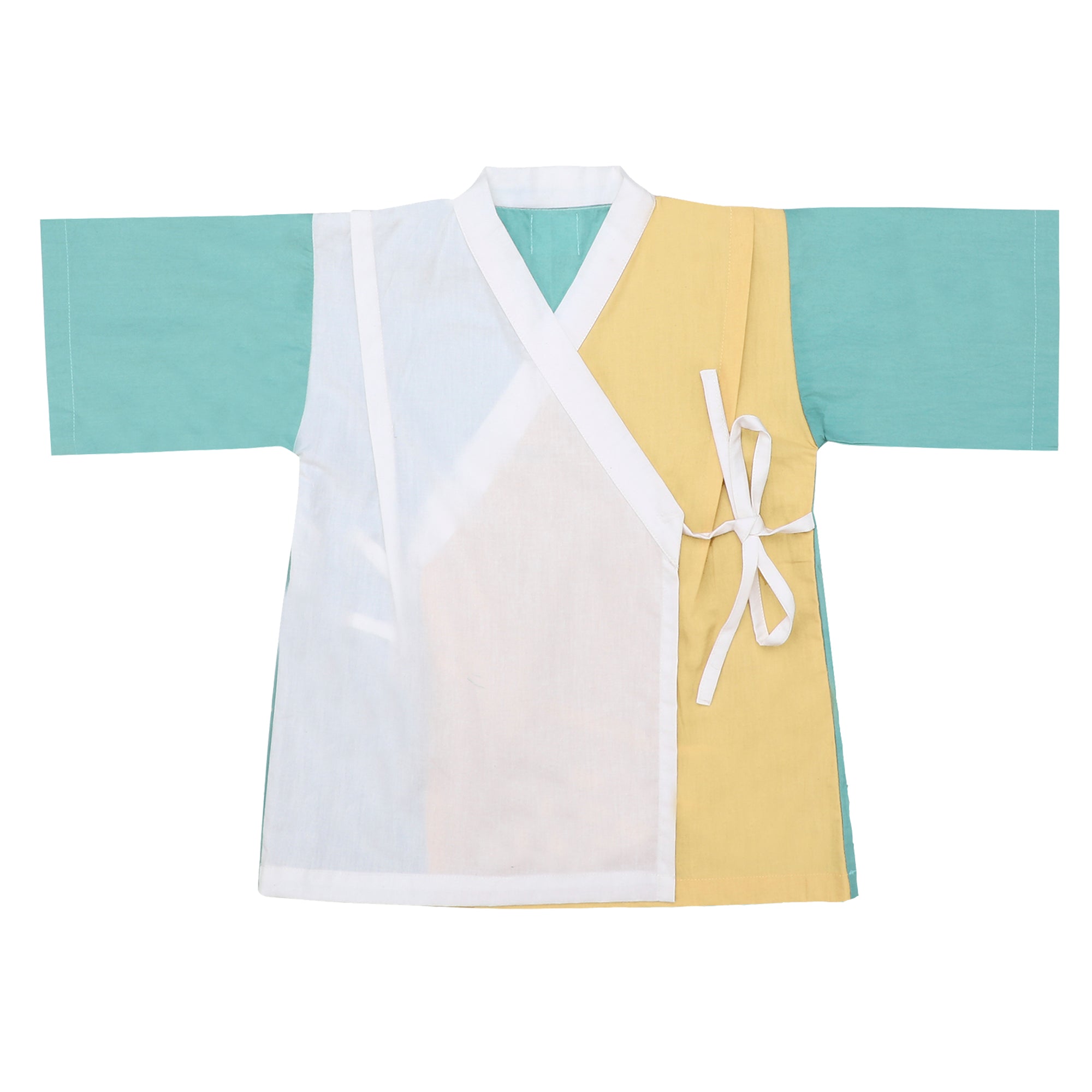 CANTON YELLOW KIMONO SHORTS SET