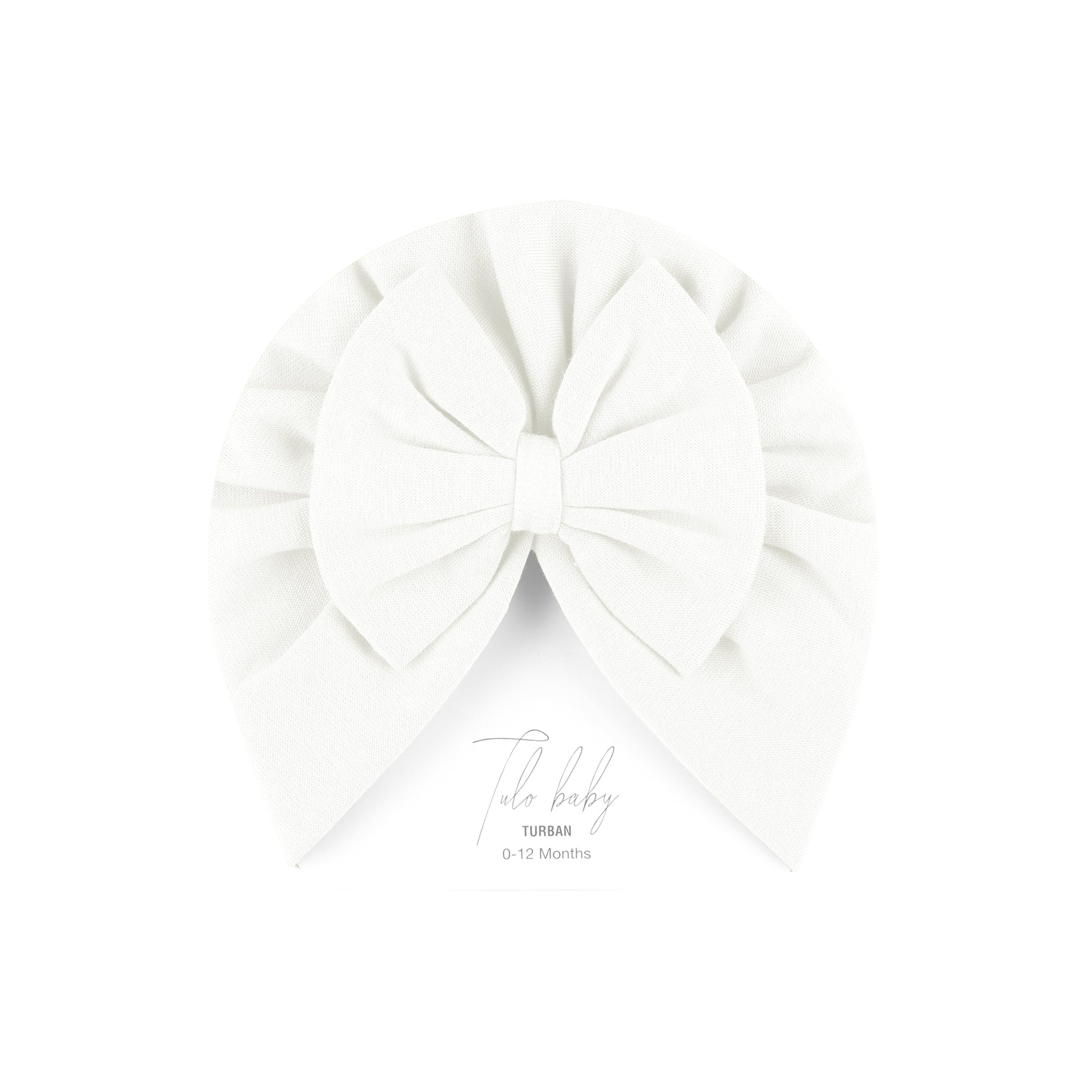 CREAM BOW TURBAN
