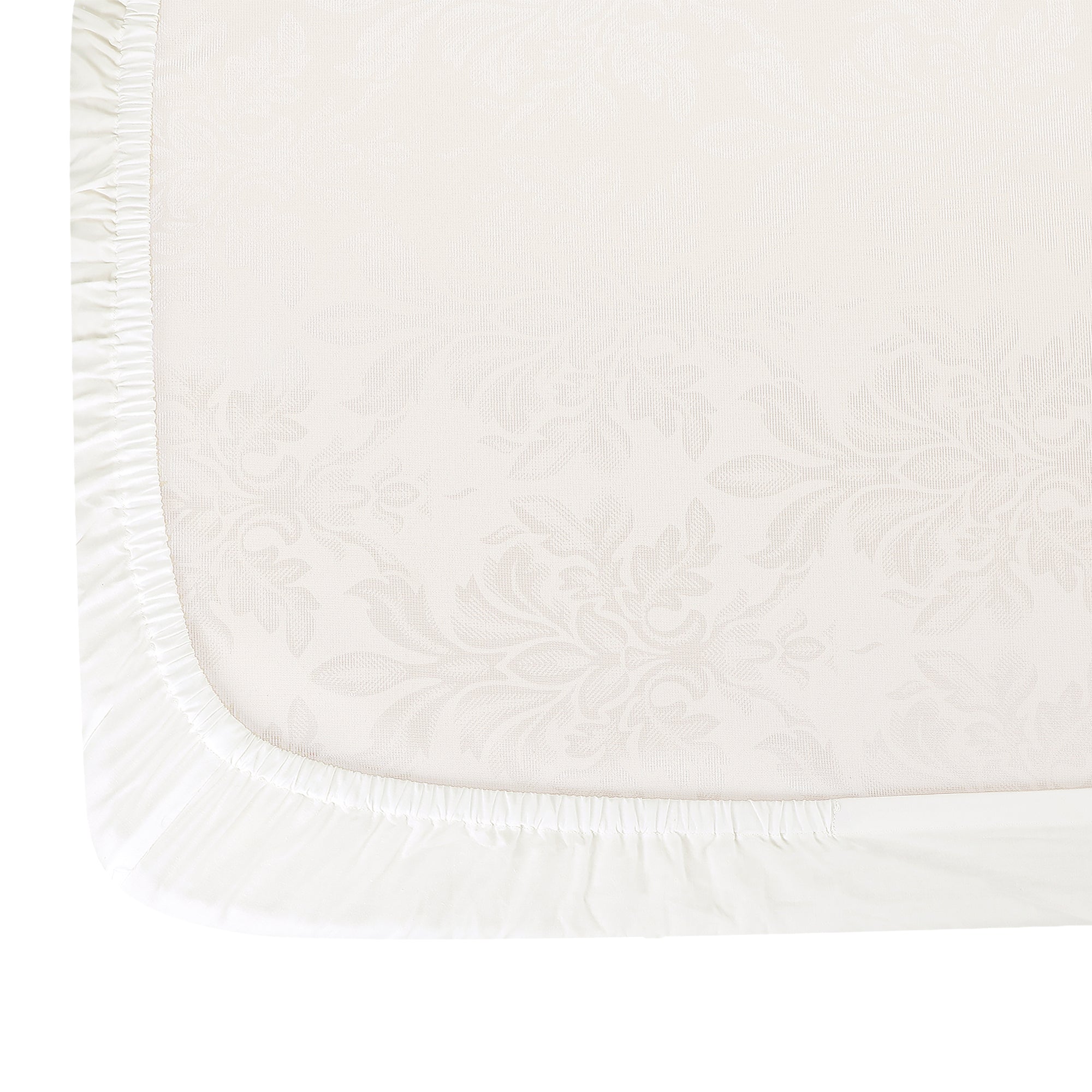 CREAM FITTED CRIB SHEET