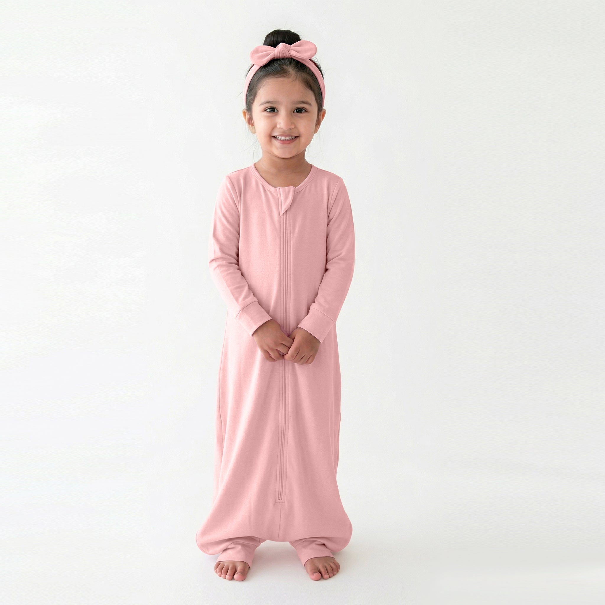 BABY SLEEPING BAG WITH FOOTIES AND SLEEVES (2.5 TOG) - DESSERT ROSE | TULO BABY
