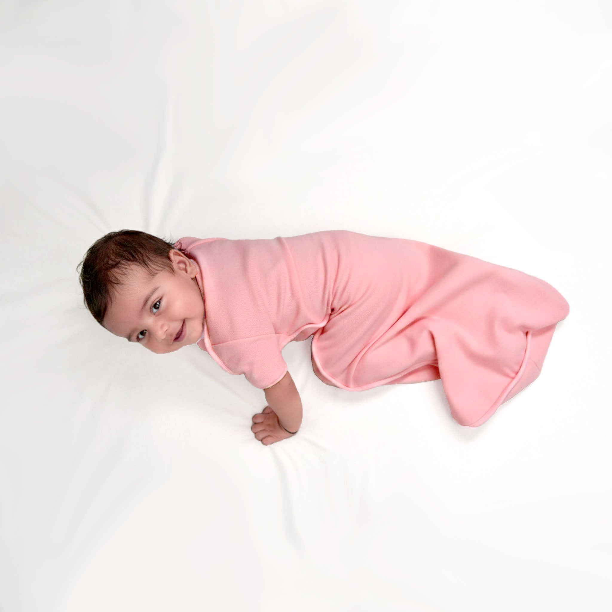 TRANSITIONAL POD SWADDLE FOR BABIES (0.6 TOG) - DESSERT ROSE | TULO BABY