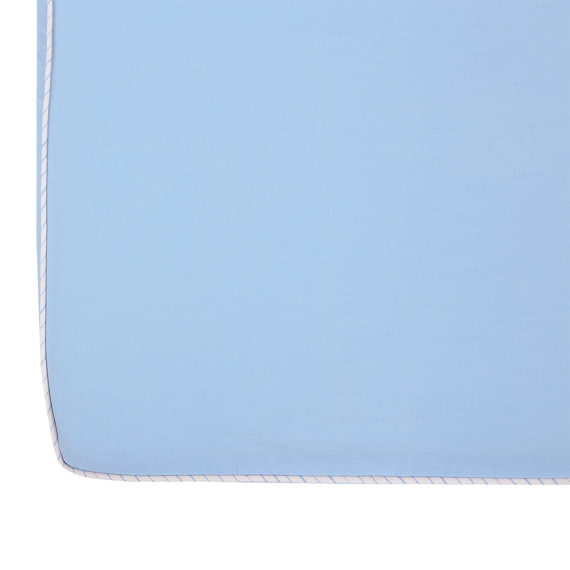 DUSK BLUE BLUE FITTED CRIB SHEET