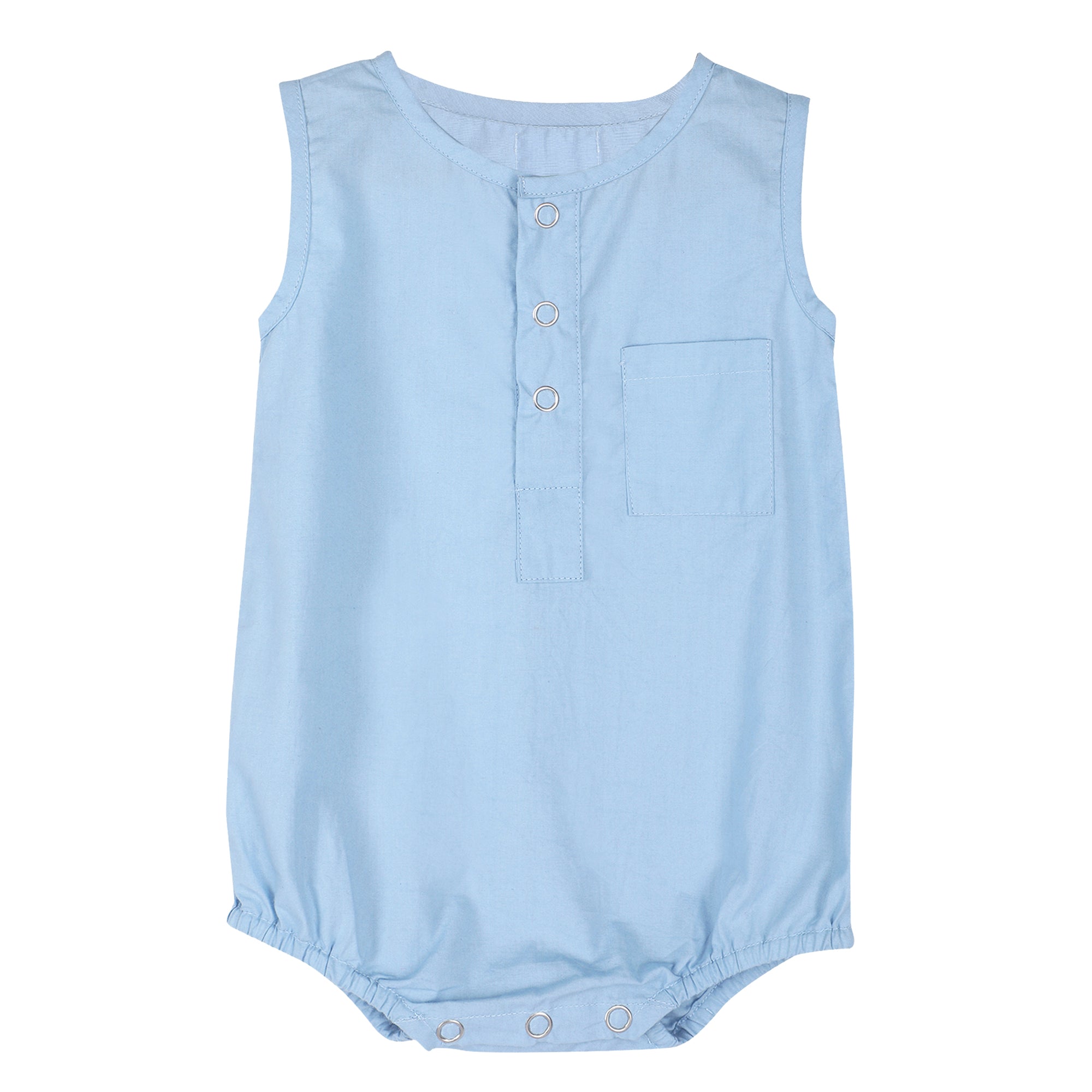 DUSK BLUE COTTON ONESIE
