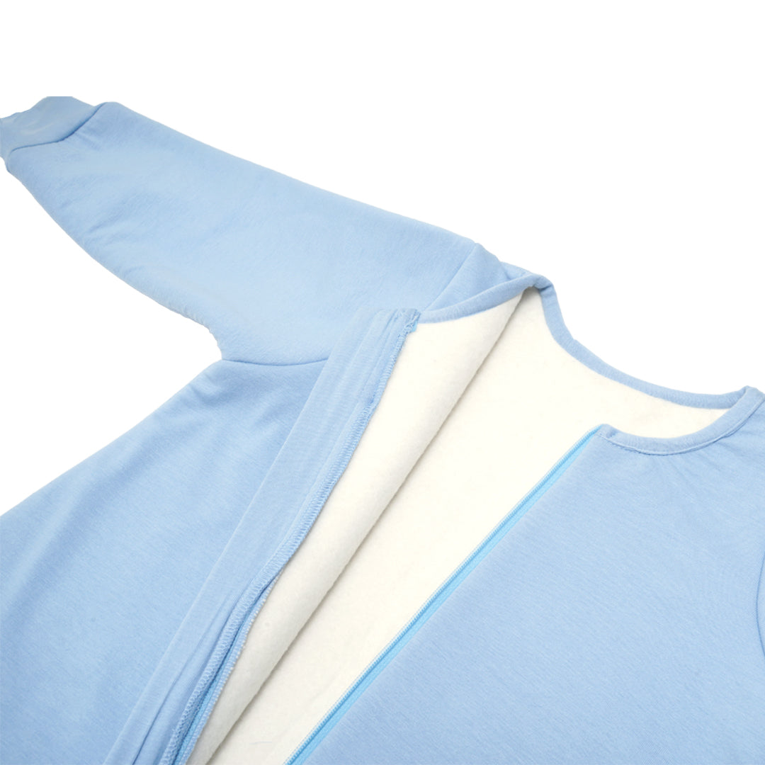 BABY SLEEPING BAG WITH FOOTIES AND SLEEVES (2.5 TOG) - DUSK BLUE | TULO BABY