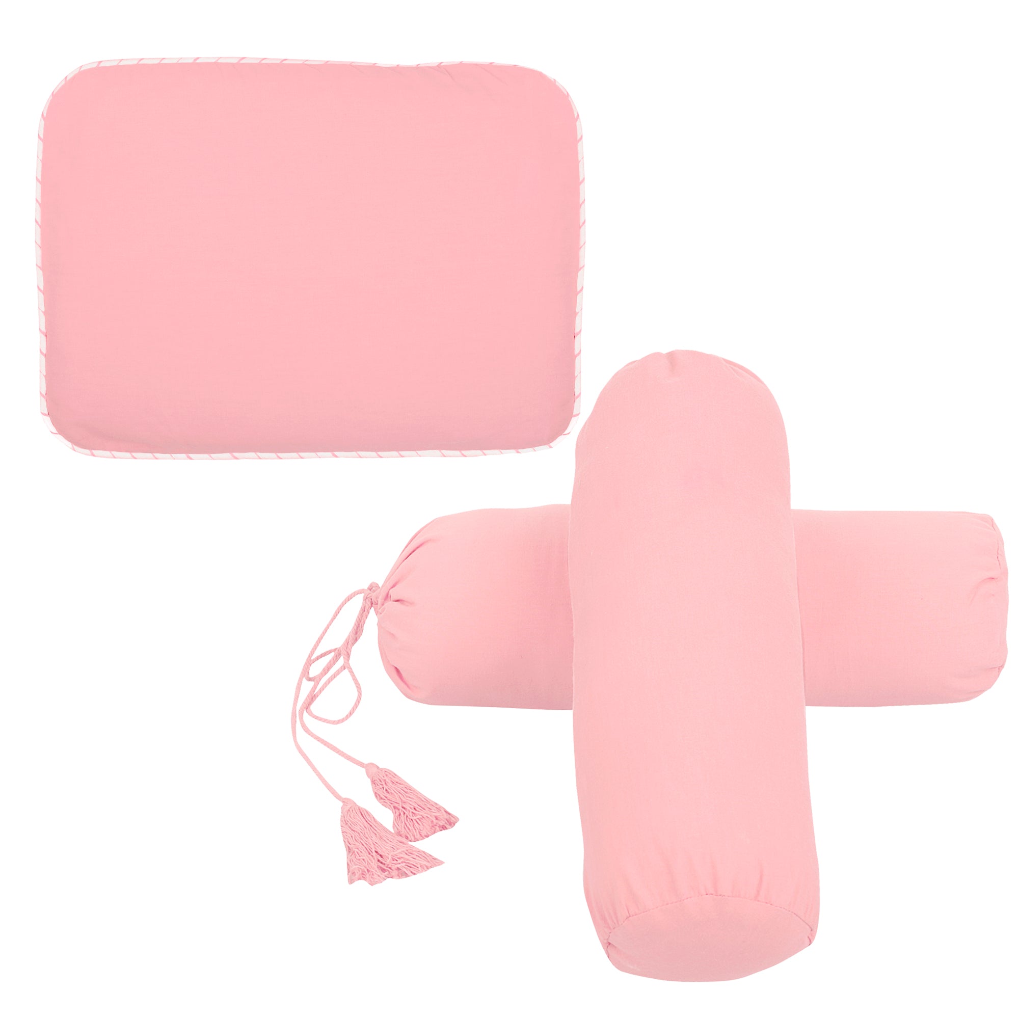 DUSK ROSE PILLOW SET MUSTARD PILLOW + BOLSTERS