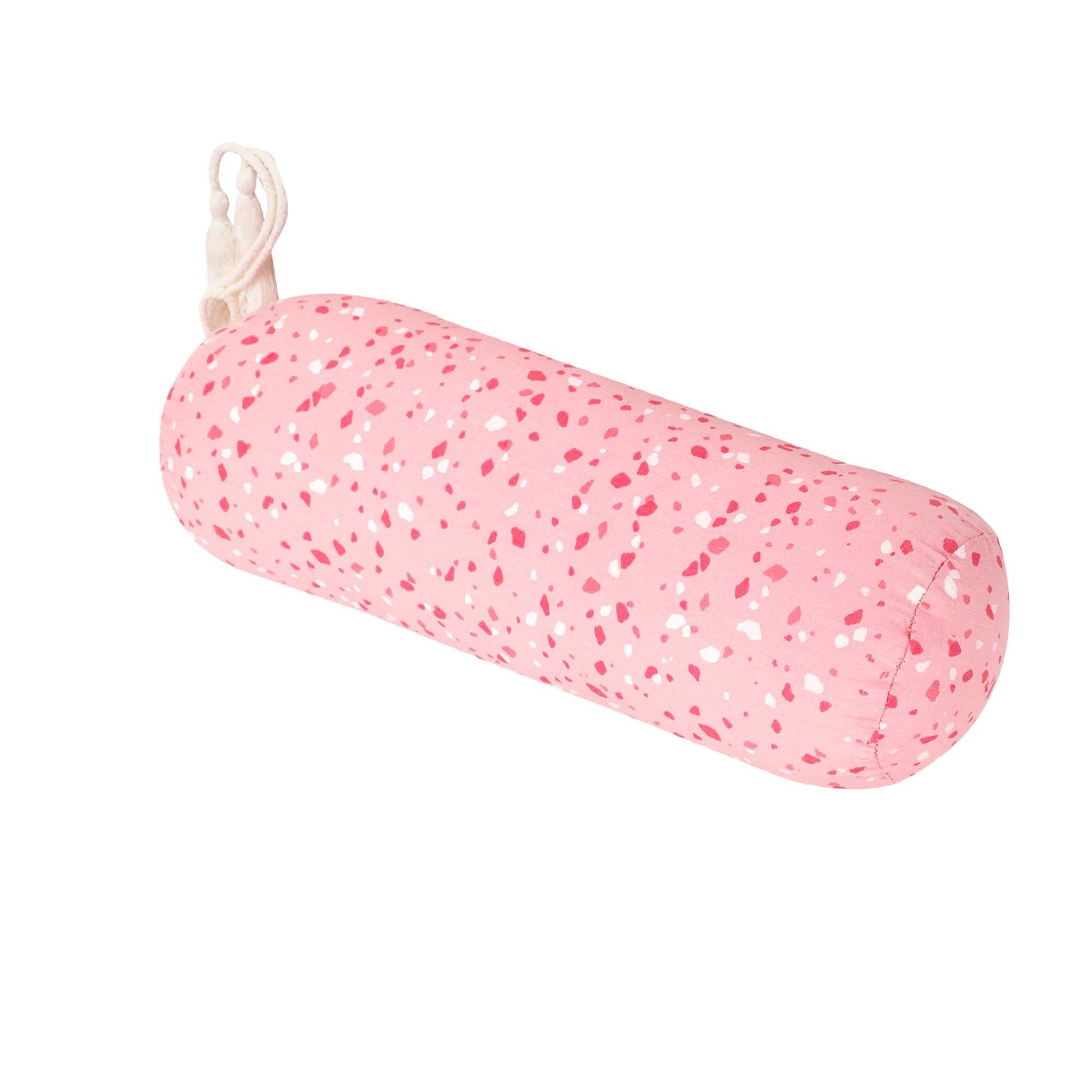 DUSK ROSE TERRAZZO PILLOW SET MUSTARD PILLOW + BOLSTERS