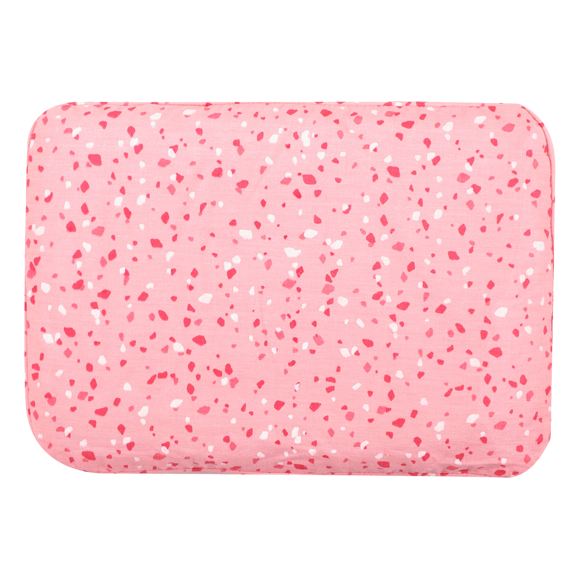 DUSK ROSE TERRAZZO PILLOW SET MUSTARD PILLOW + BOLSTERS