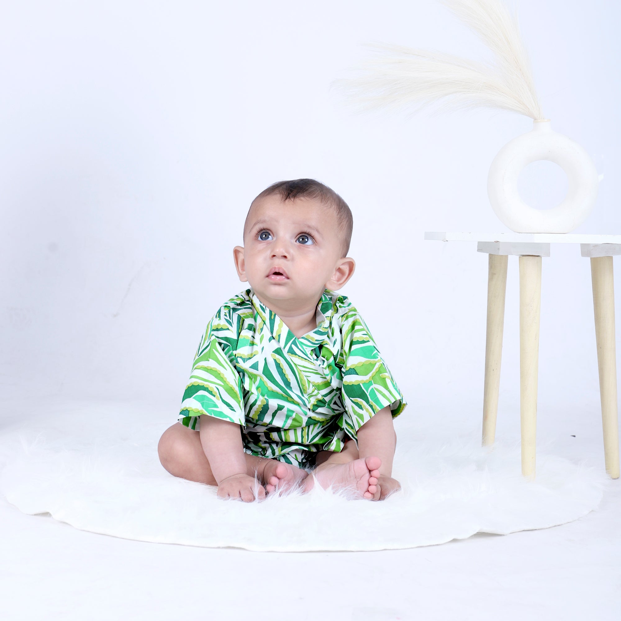 FOLIAGE KIMONO ONESIE