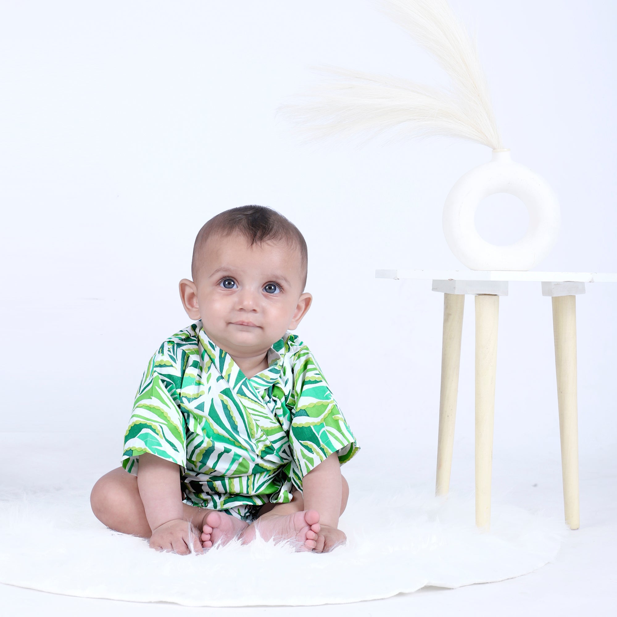 FOLIAGE KIMONO ONESIE