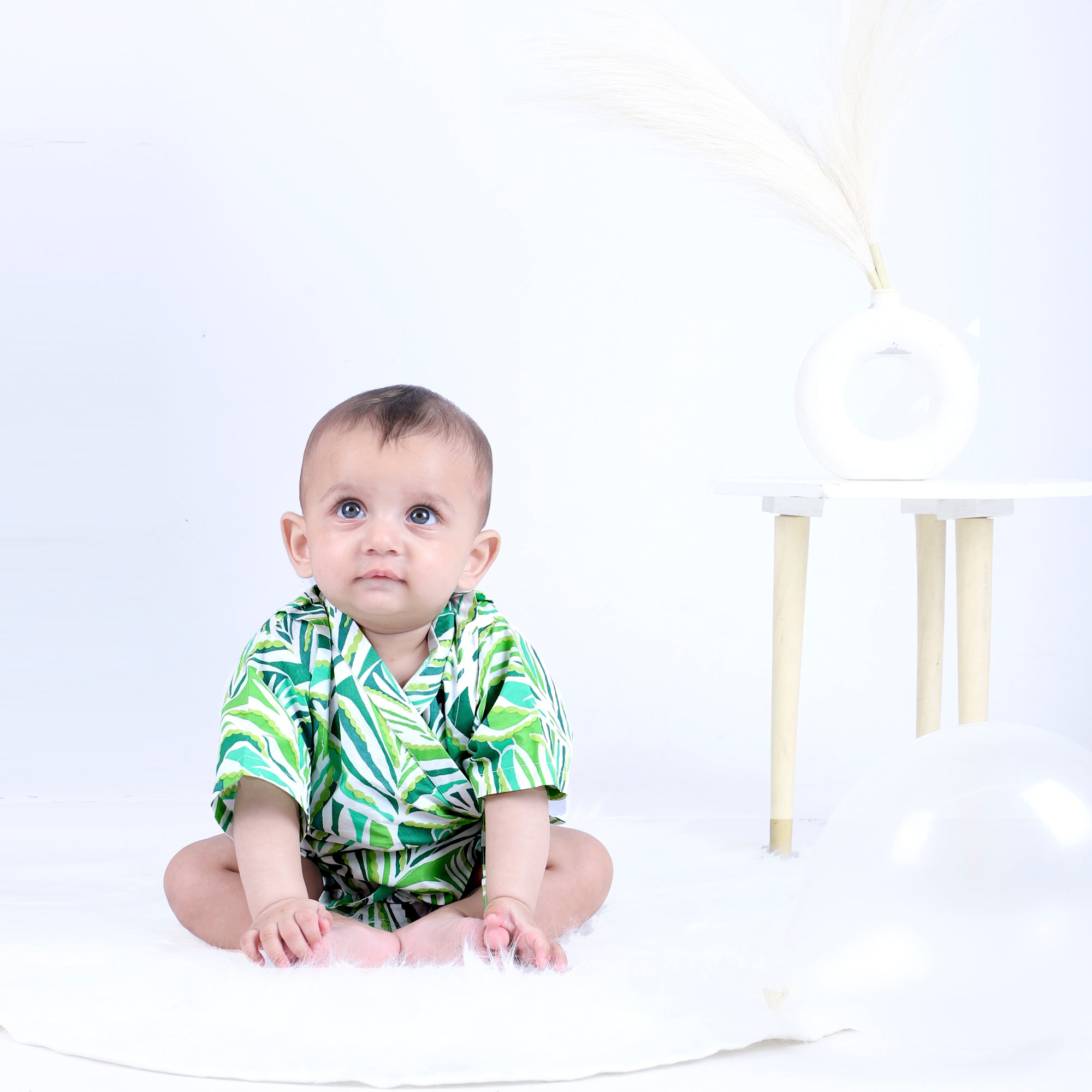 FOLIAGE KIMONO ONESIE