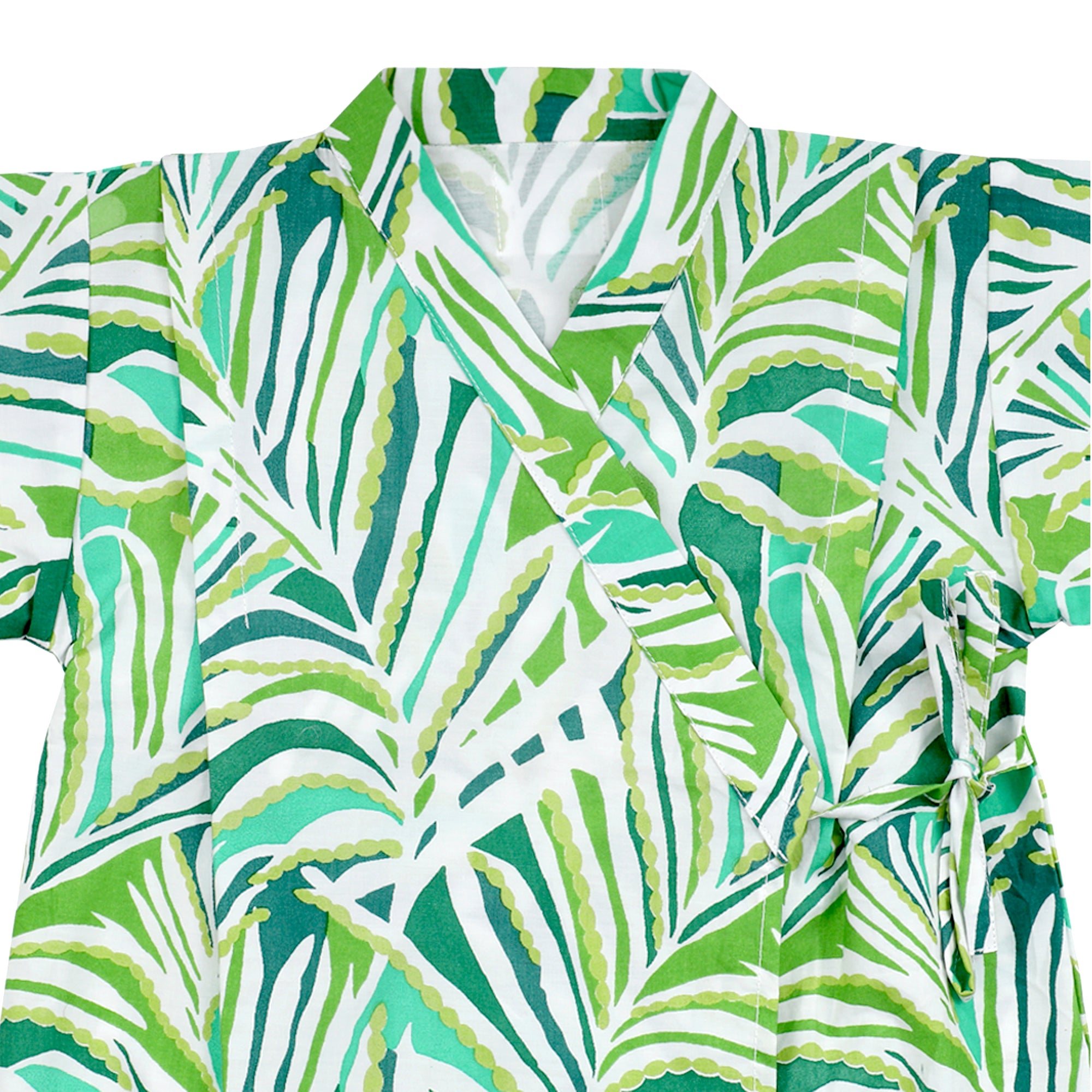 FOLIAGE KIMONO SHORTS SET