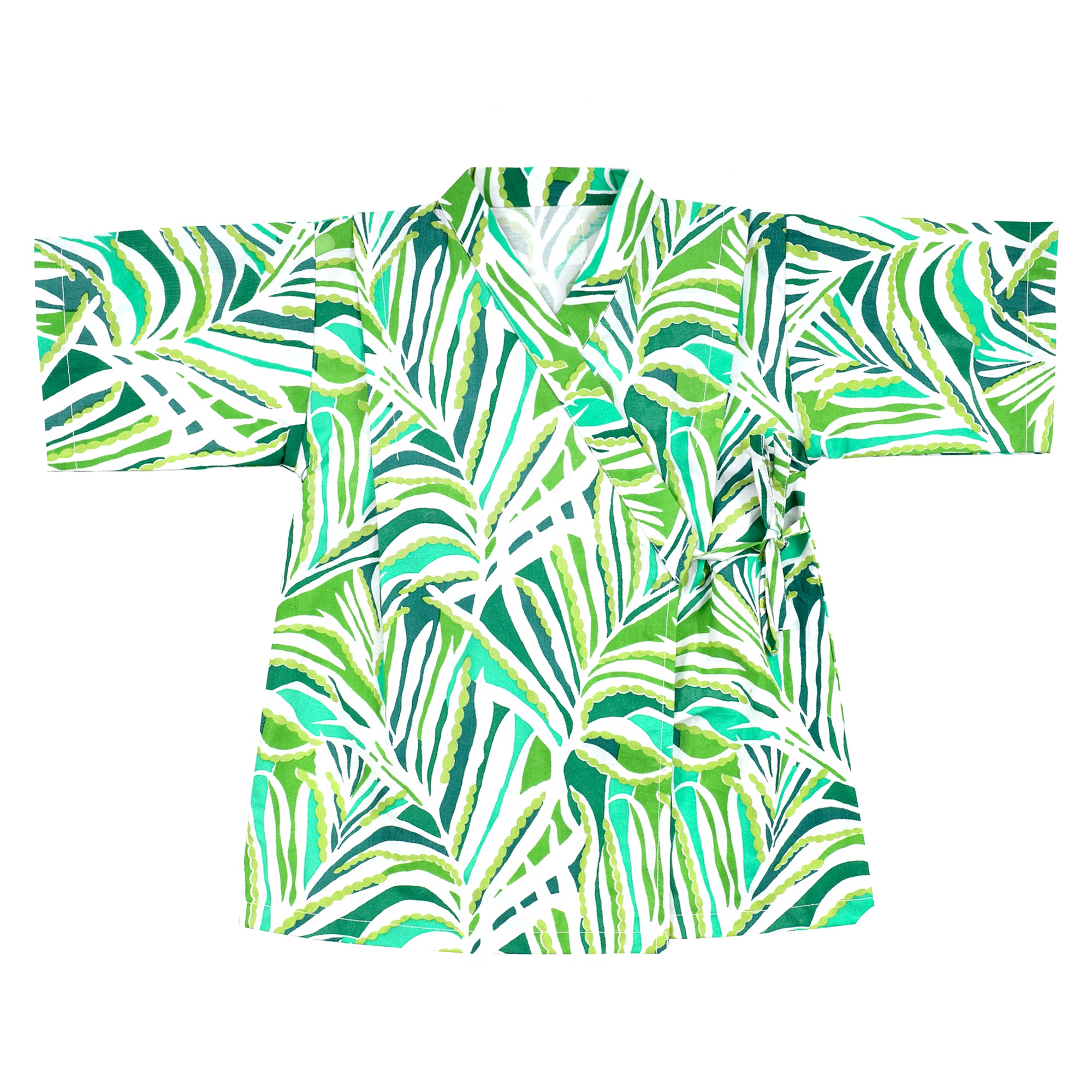 FOLIAGE KIMONO SHORTS SET