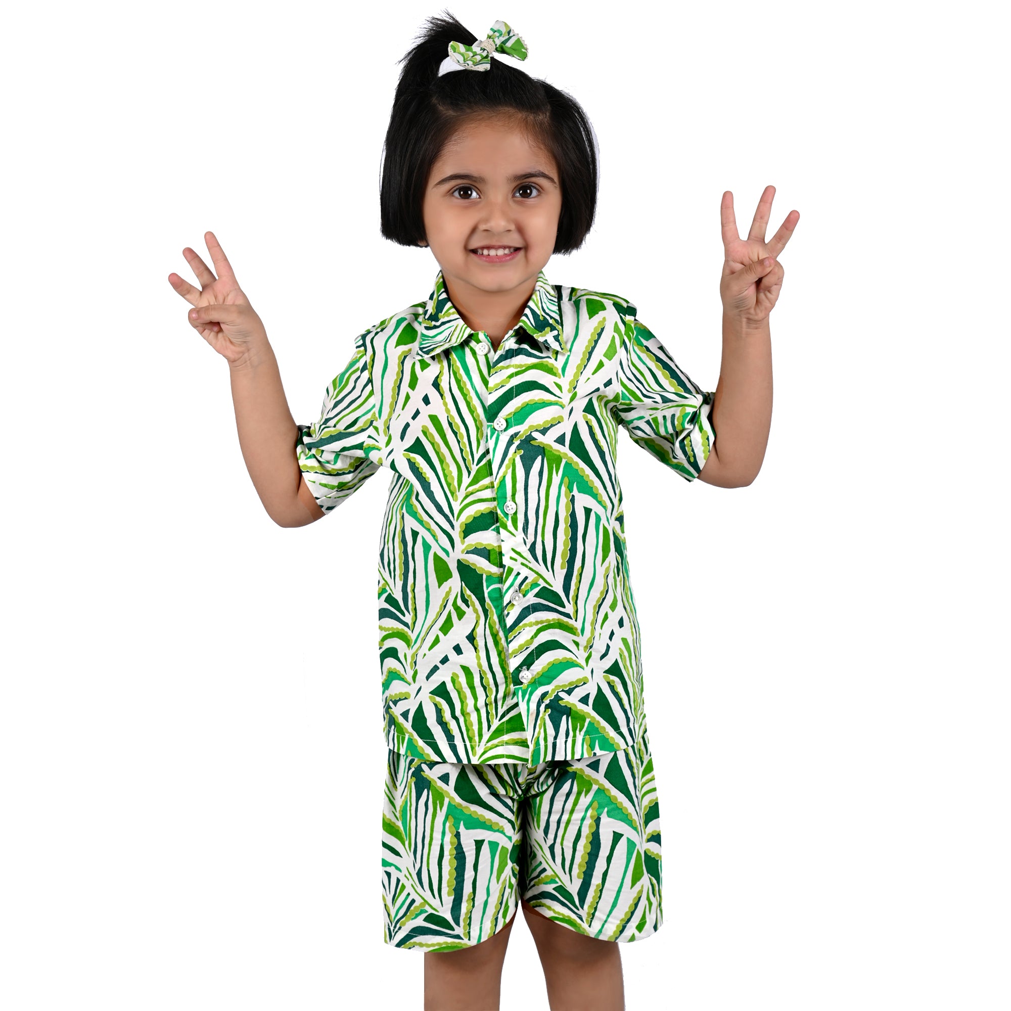 FOLIAGE SHIRT AND SHORTS LOUNGEWEAR