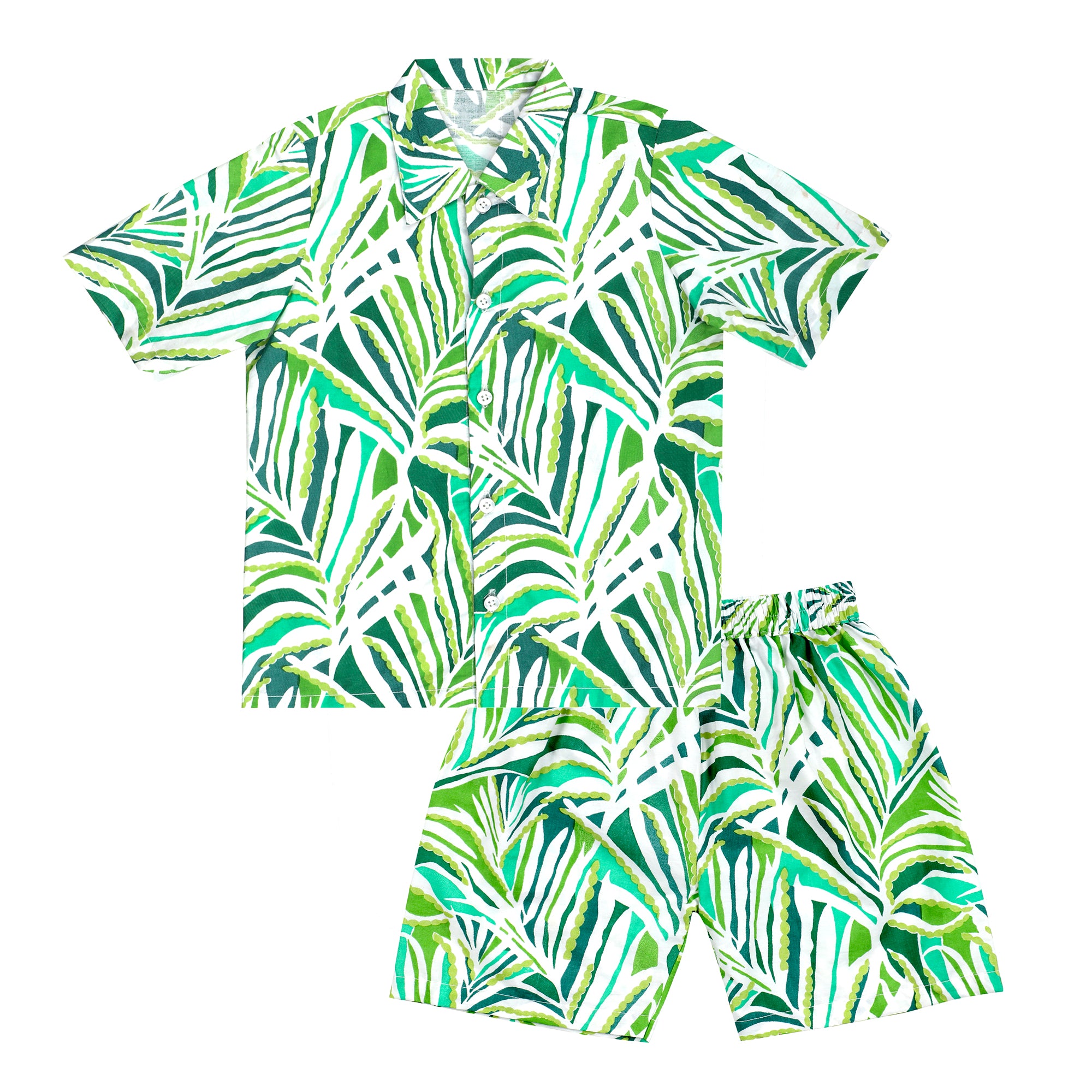 FOLIAGE SHIRT AND SHORTS LOUNGEWEAR