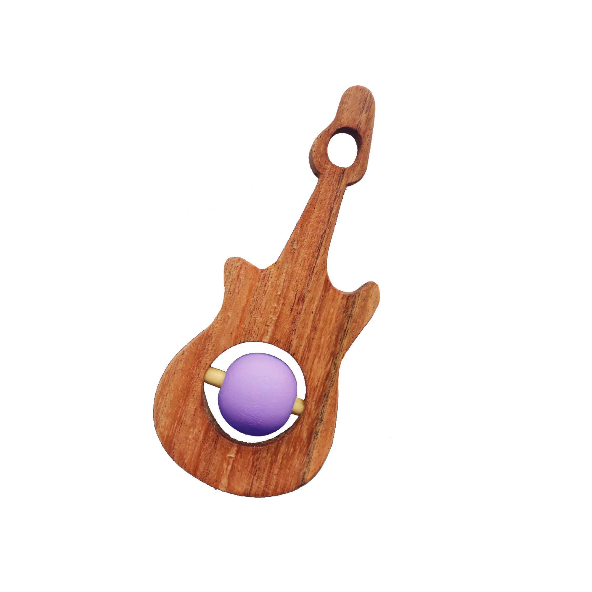 GUITAR RATTLE AND CREAM SWADDLE BLANKET BUNDLE BOX