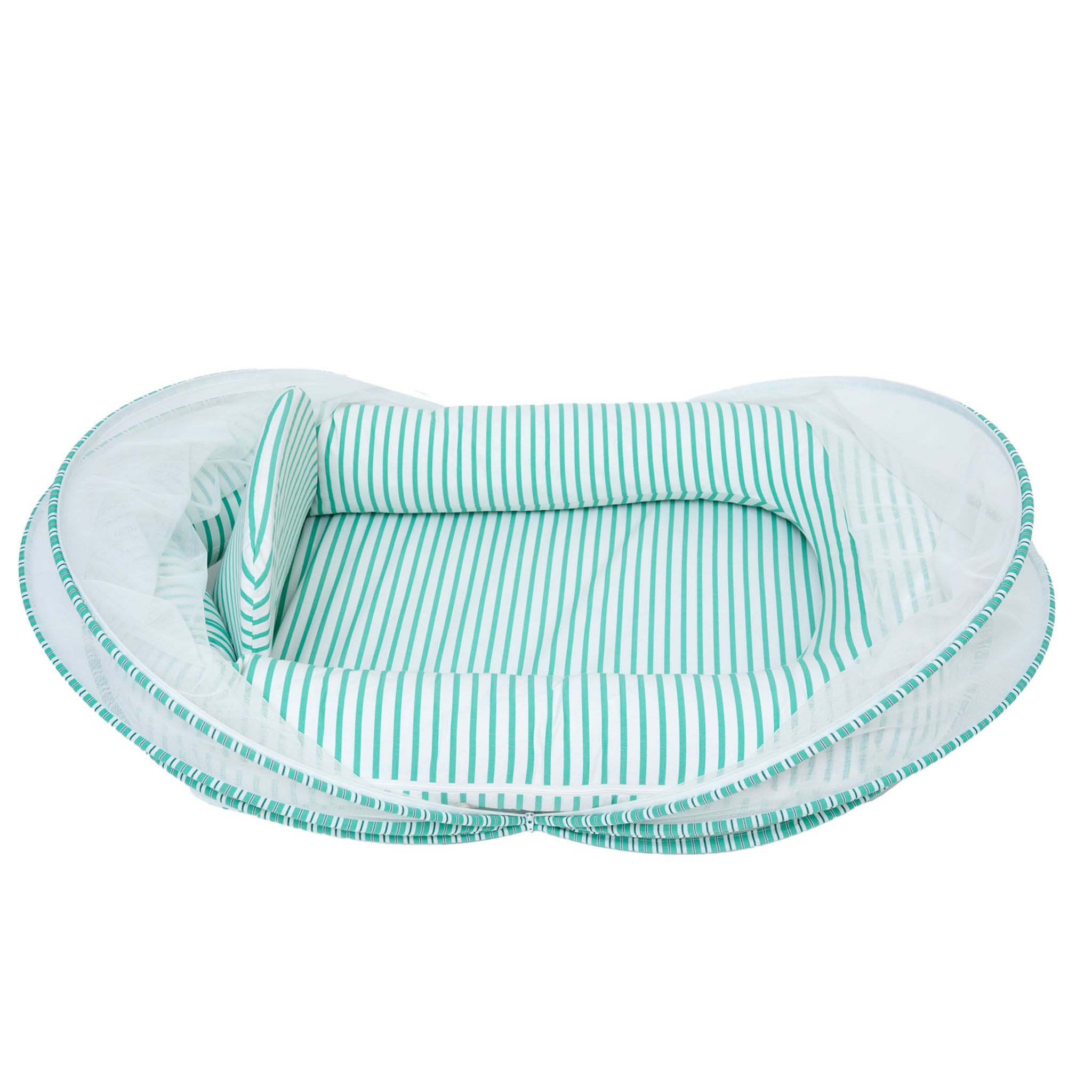 BABY NEST SET - GREEN STRIPE NESTO PAD SET | TULO BABY