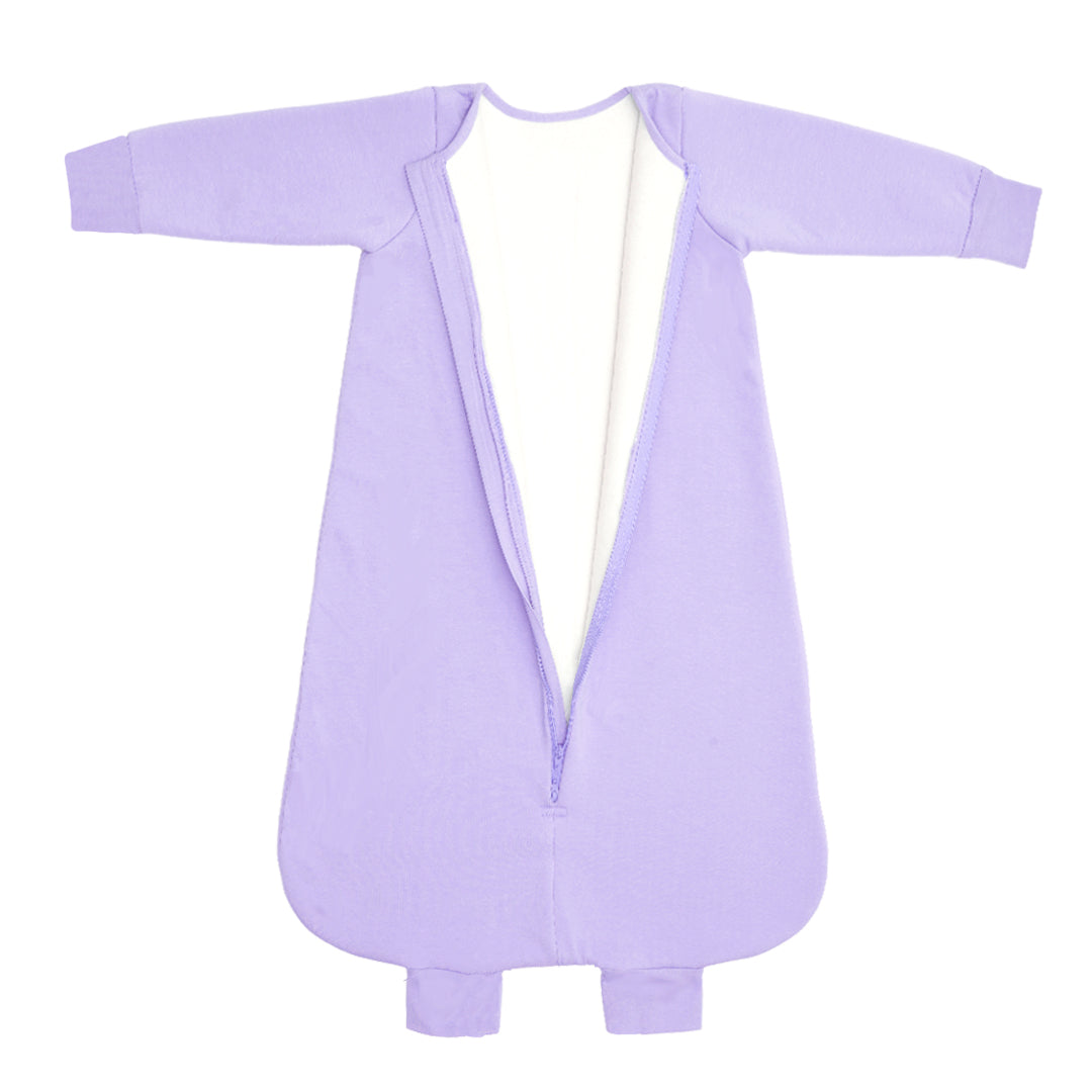 BABY SLEEPING BAG WITH FOOTIES AND SLEEVES (2.5 TOG) - LILAC | TULO BABY