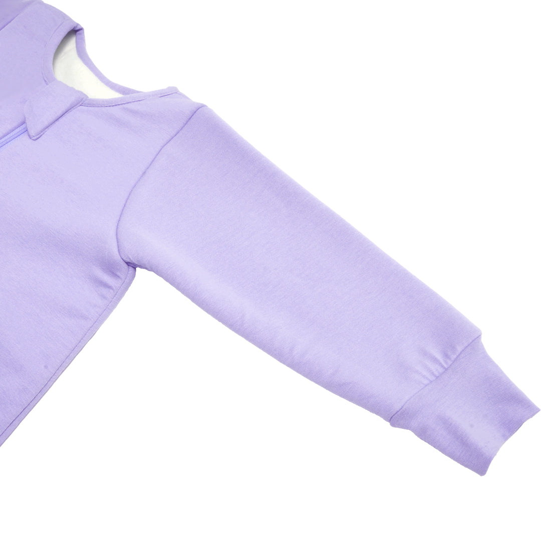 BABY SLEEPING BAG WITH FOOTIES AND SLEEVES (2.5 TOG) - LILAC | TULO BABY