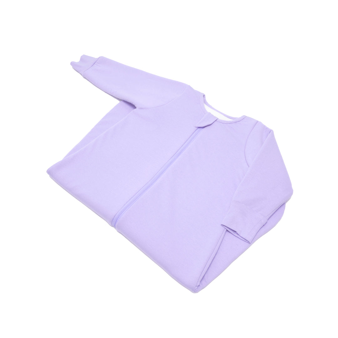 BABY SLEEPING BAG WITH FOOTIES AND SLEEVES (2.5 TOG) - LILAC | TULO BABY
