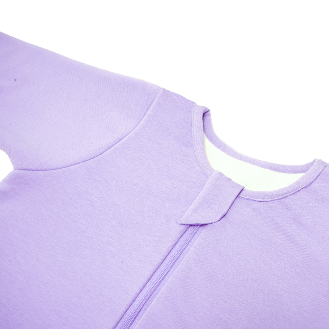 BABY SLEEPING BAG WITH FOOTIES AND SLEEVES (2.5 TOG) - LILAC | TULO BABY