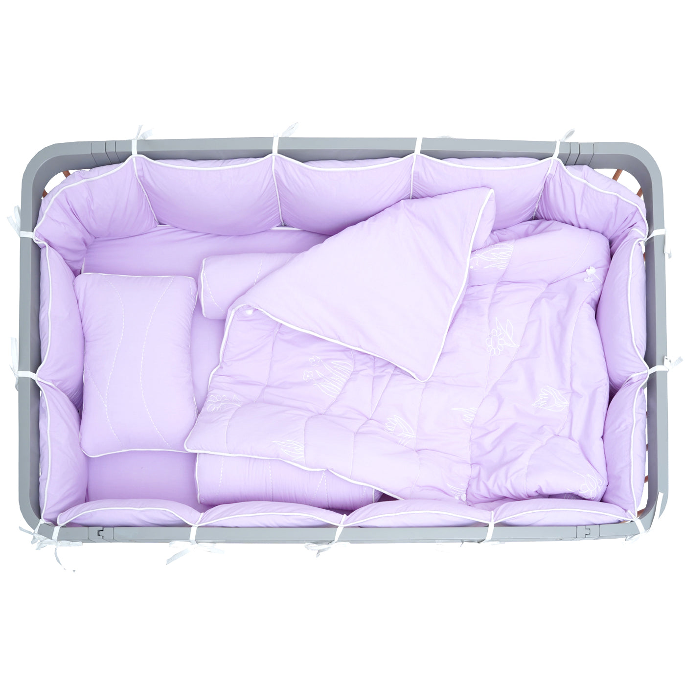 TULO BABY BEDDING SET – LILAC GARDEN