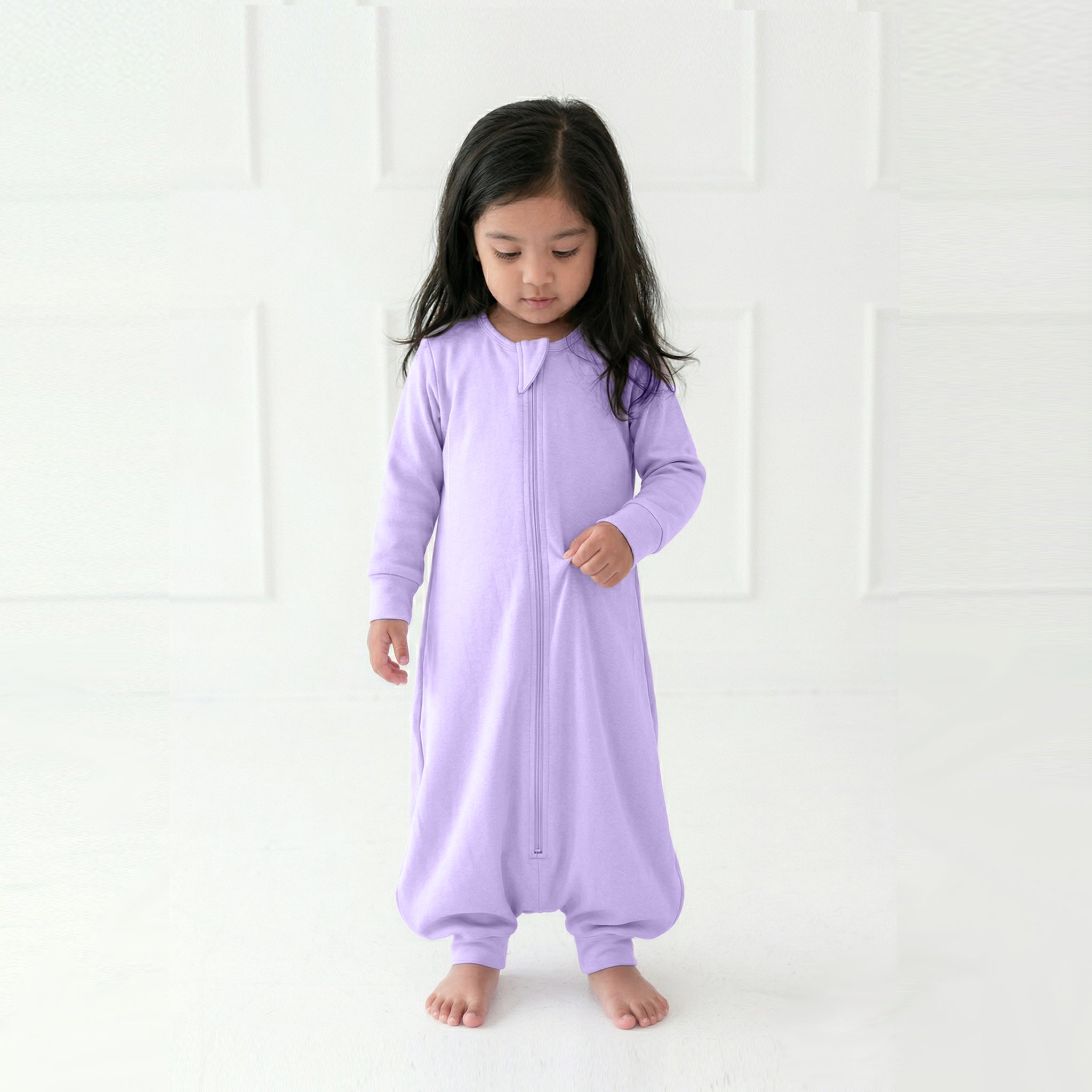 BABY SLEEPING BAG WITH FOOTIES AND SLEEVES (2.5 TOG) - LILAC | TULO BABY