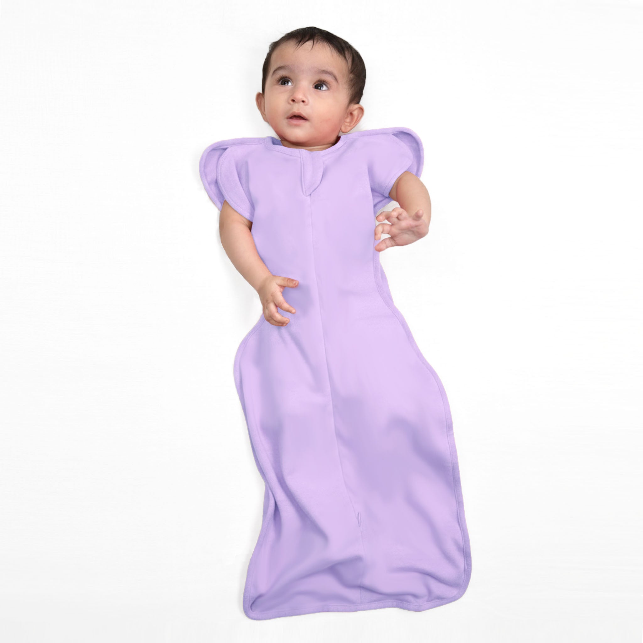 TRANSITIONAL POD SWADDLE FOR BABIES (0.6 TOG) - LILAC | TULO BABY