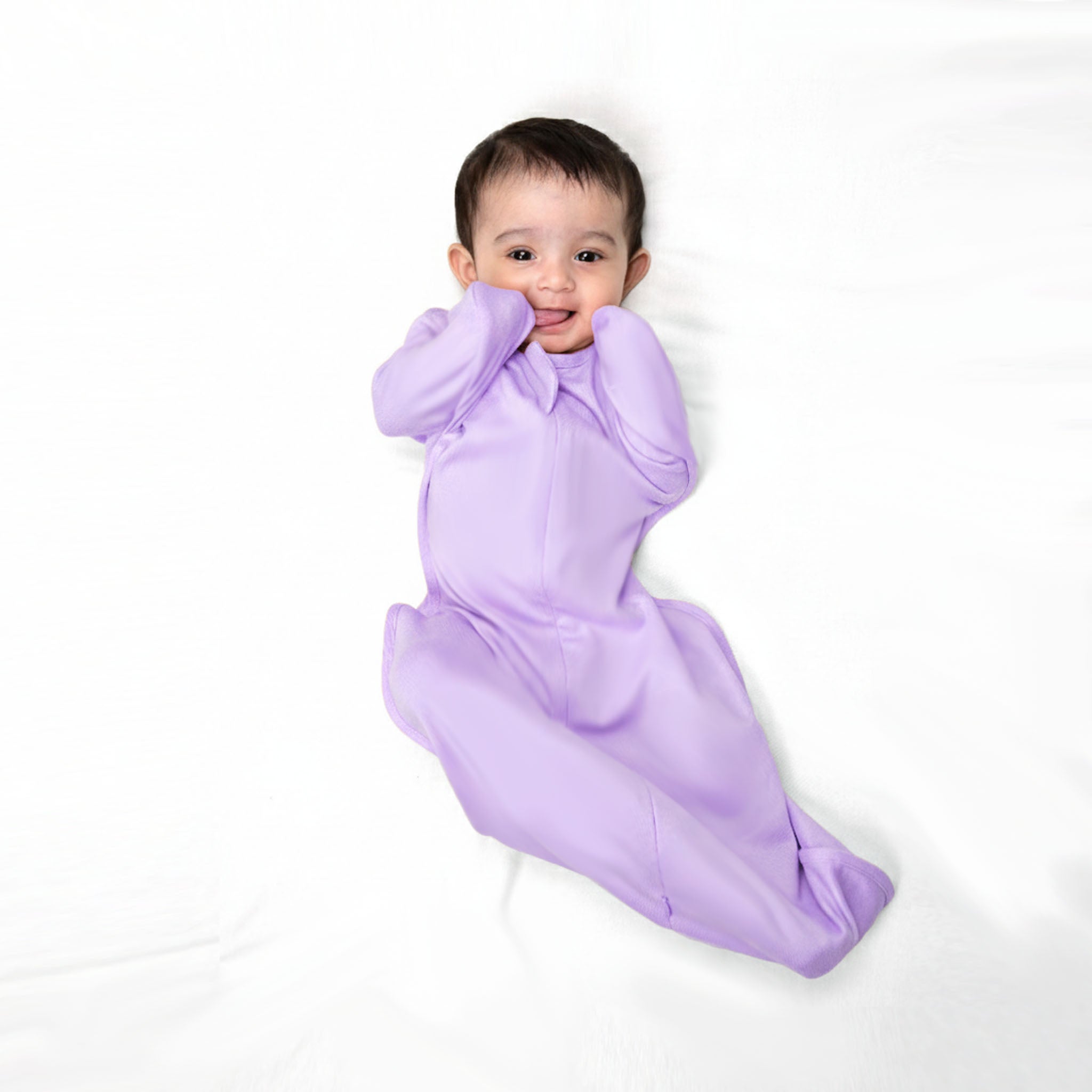 TRANSITIONAL POD SWADDLE FOR BABIES (1.2 TOG) - LILAC | TULO BABY