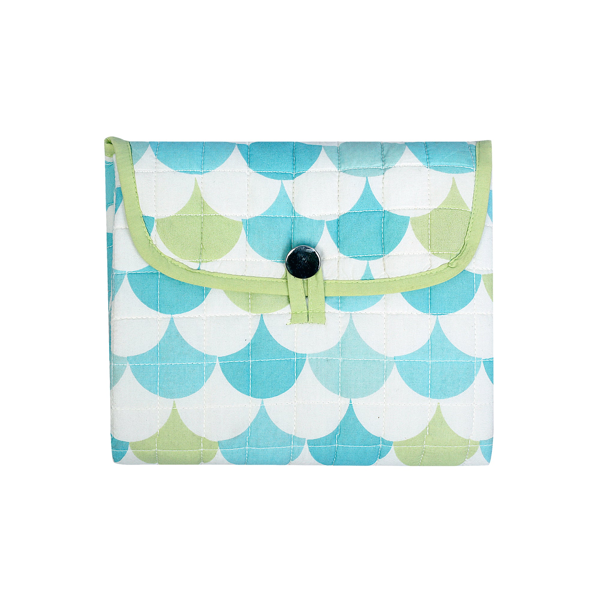 MELLOW GREEN SCALLOP CHANGING BAG
