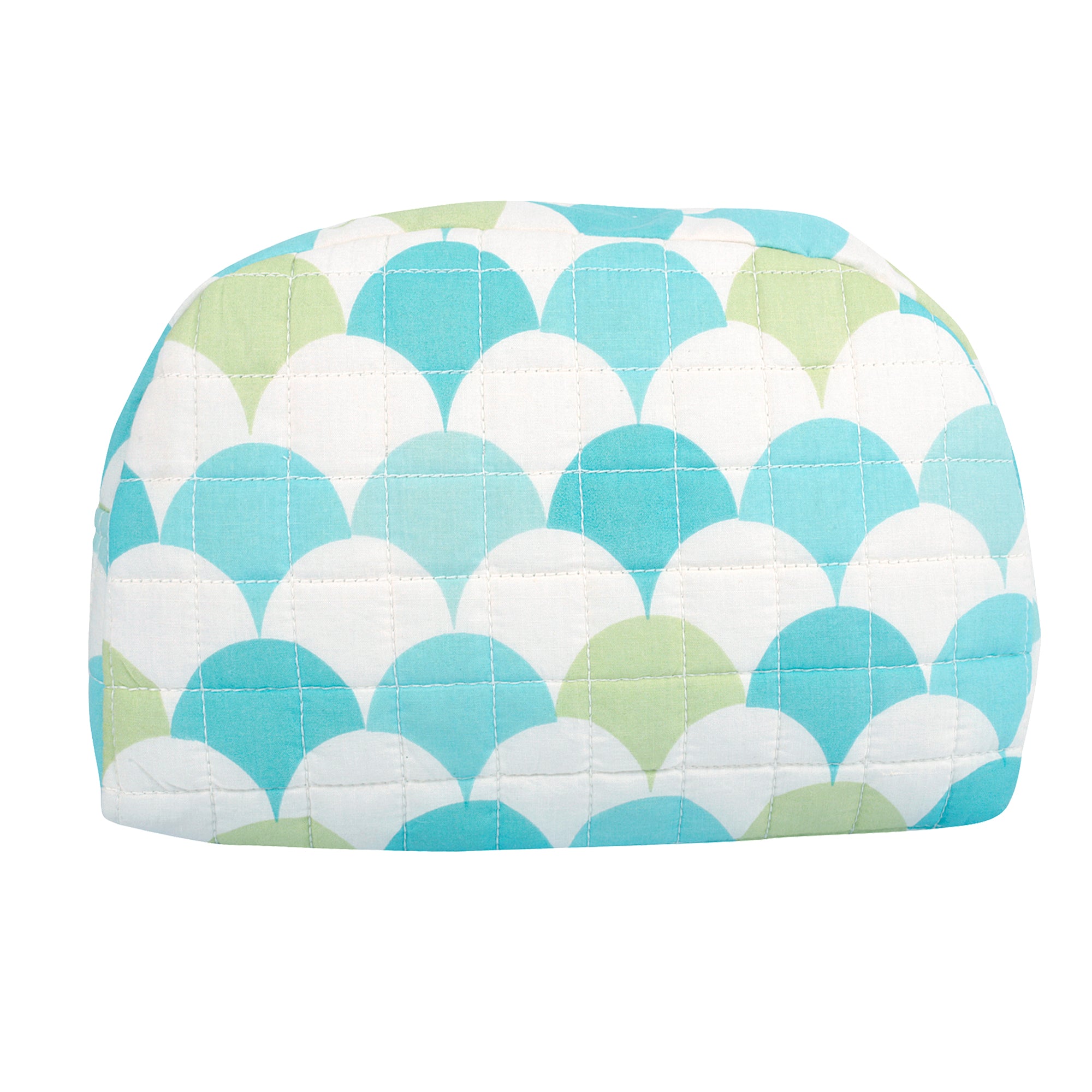 MELLOW GREEN SCALLOP TRAVEL VANITY BAG