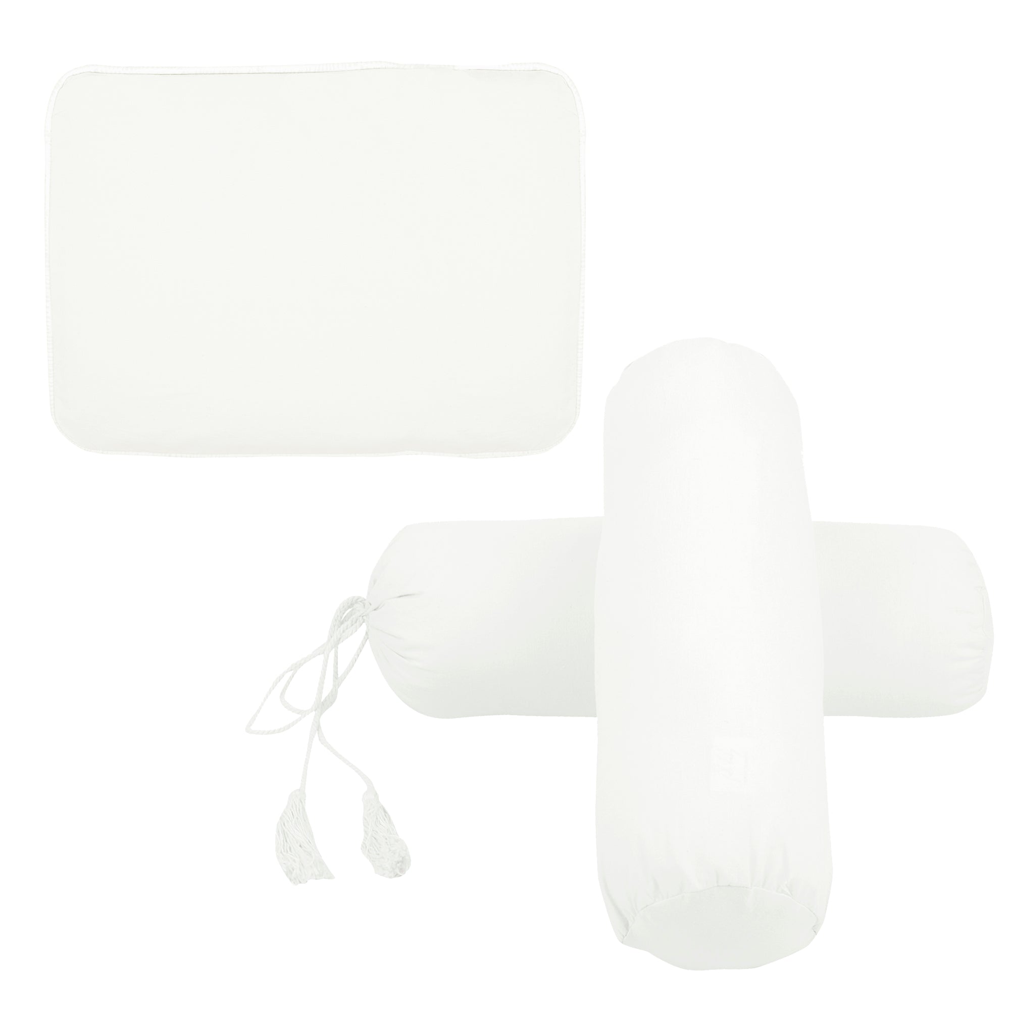 CREAM PILLOW SET MUSTARD PILLOW + BOLSTERS