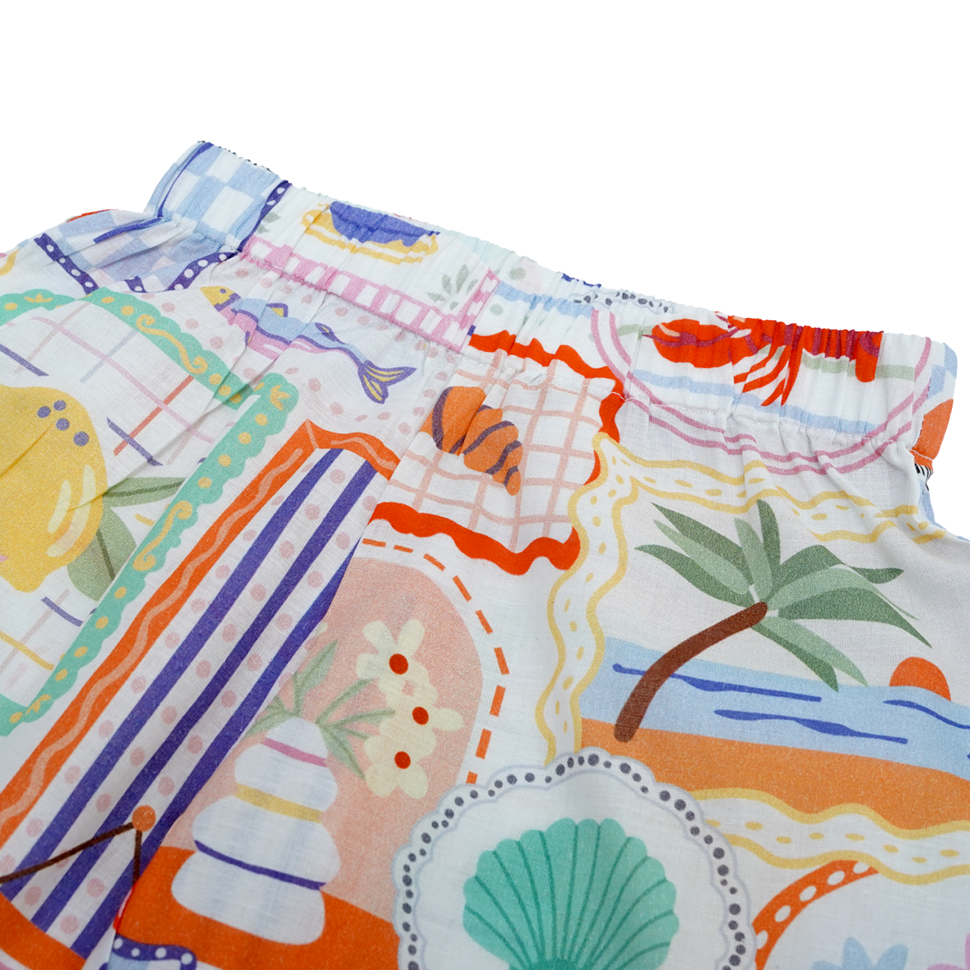 COTTON NIGHT SUIT - MEDITERRANEAN SUMMER | SLEEPWEAR | TULO BABY