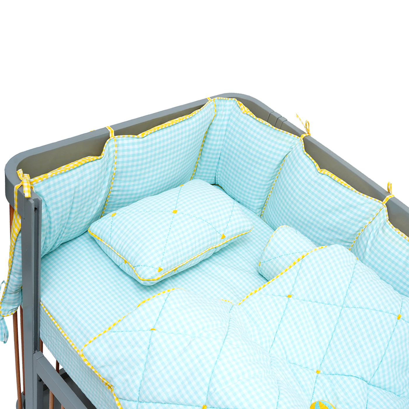 TULO BABY BEDDING SET – CIRCUS SEAL TEAL