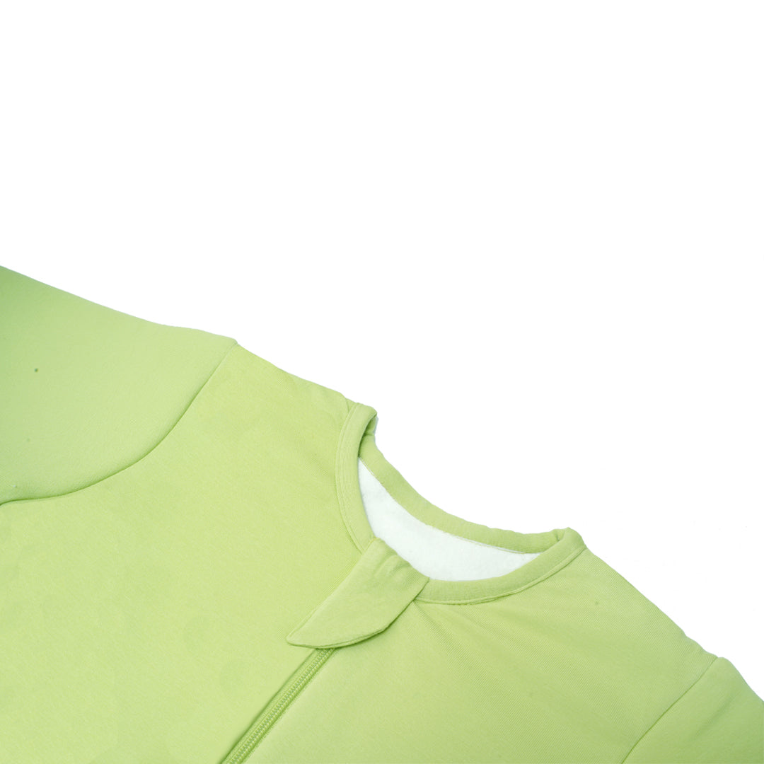 BABY SLEEPING BAG WITH FOOTIES AND SLEEVES (2.5 TOG) - SHADOW LIME | TULO BABY