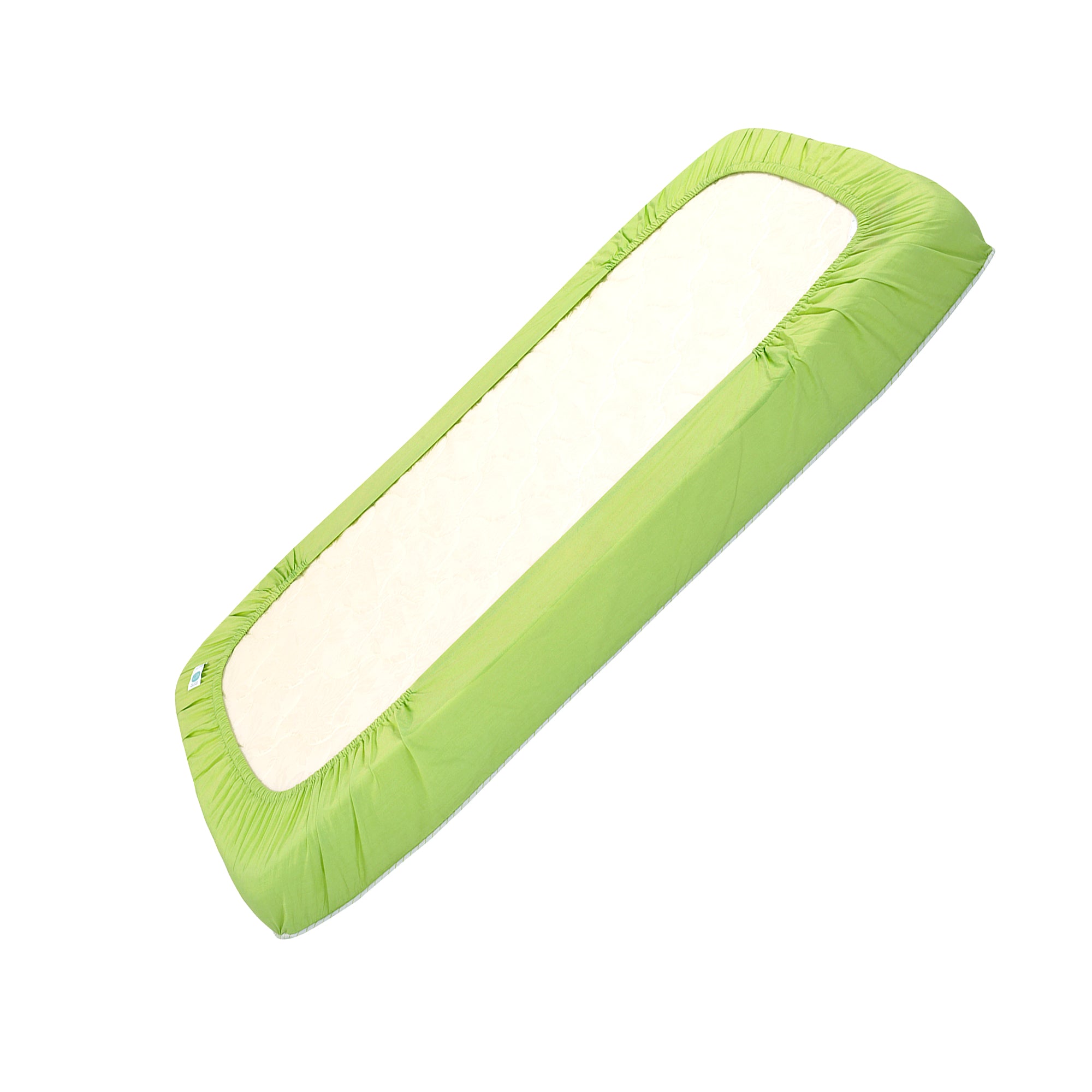 SHADOW LIME FITTED CRIB SHEET