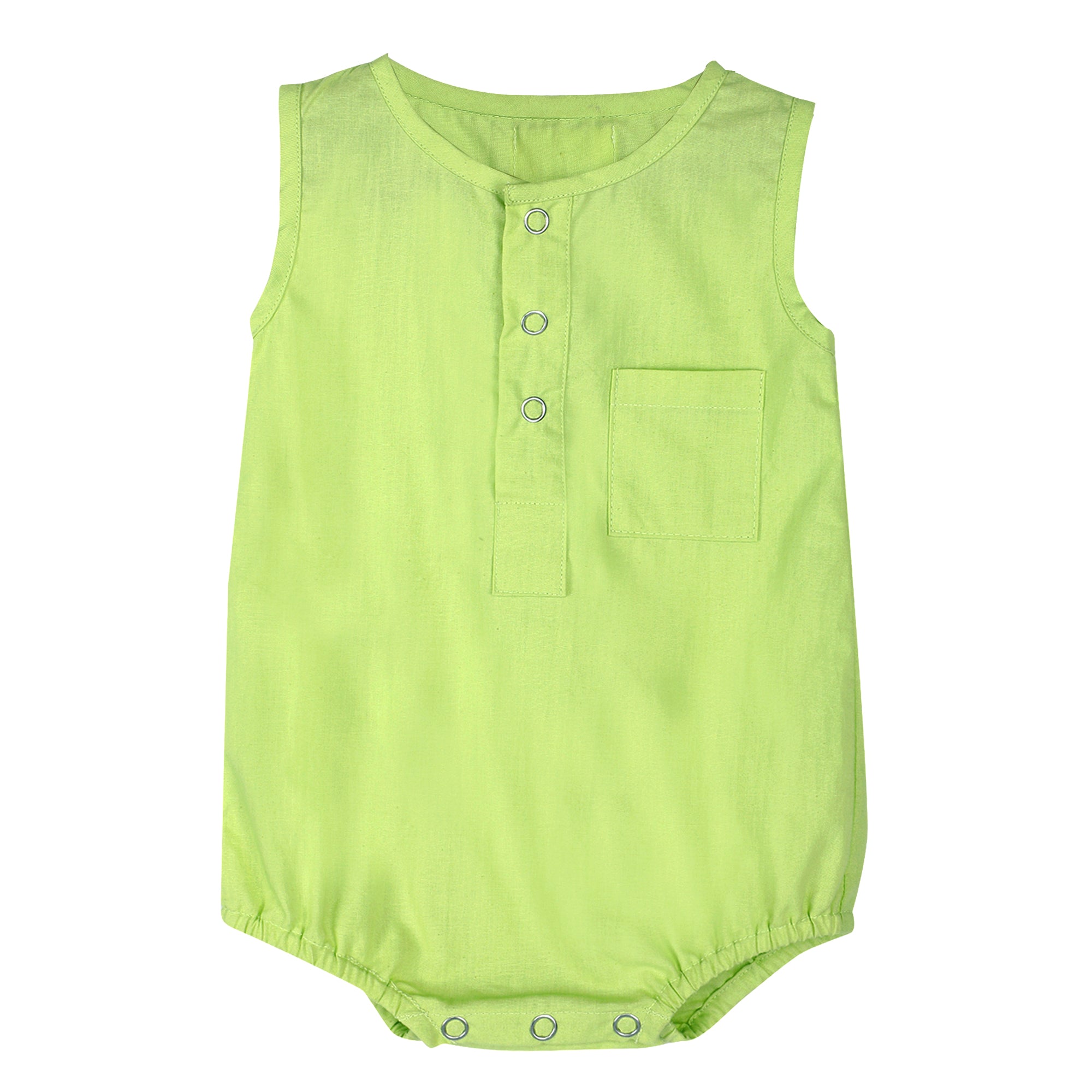 SHADOW LIME COTTON ONESIE